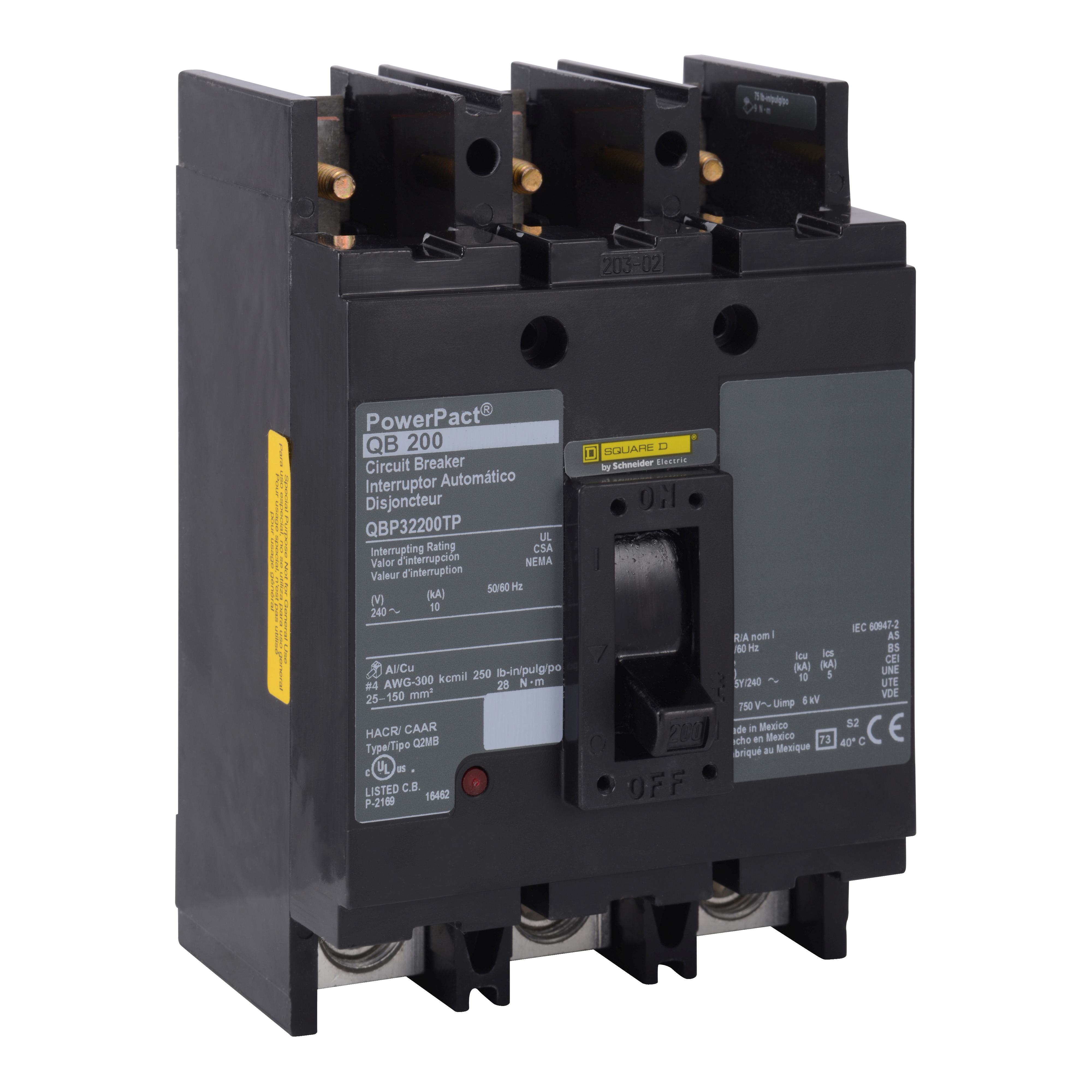 Square D™ QBP22225TP Molded Case Circuit Breakers