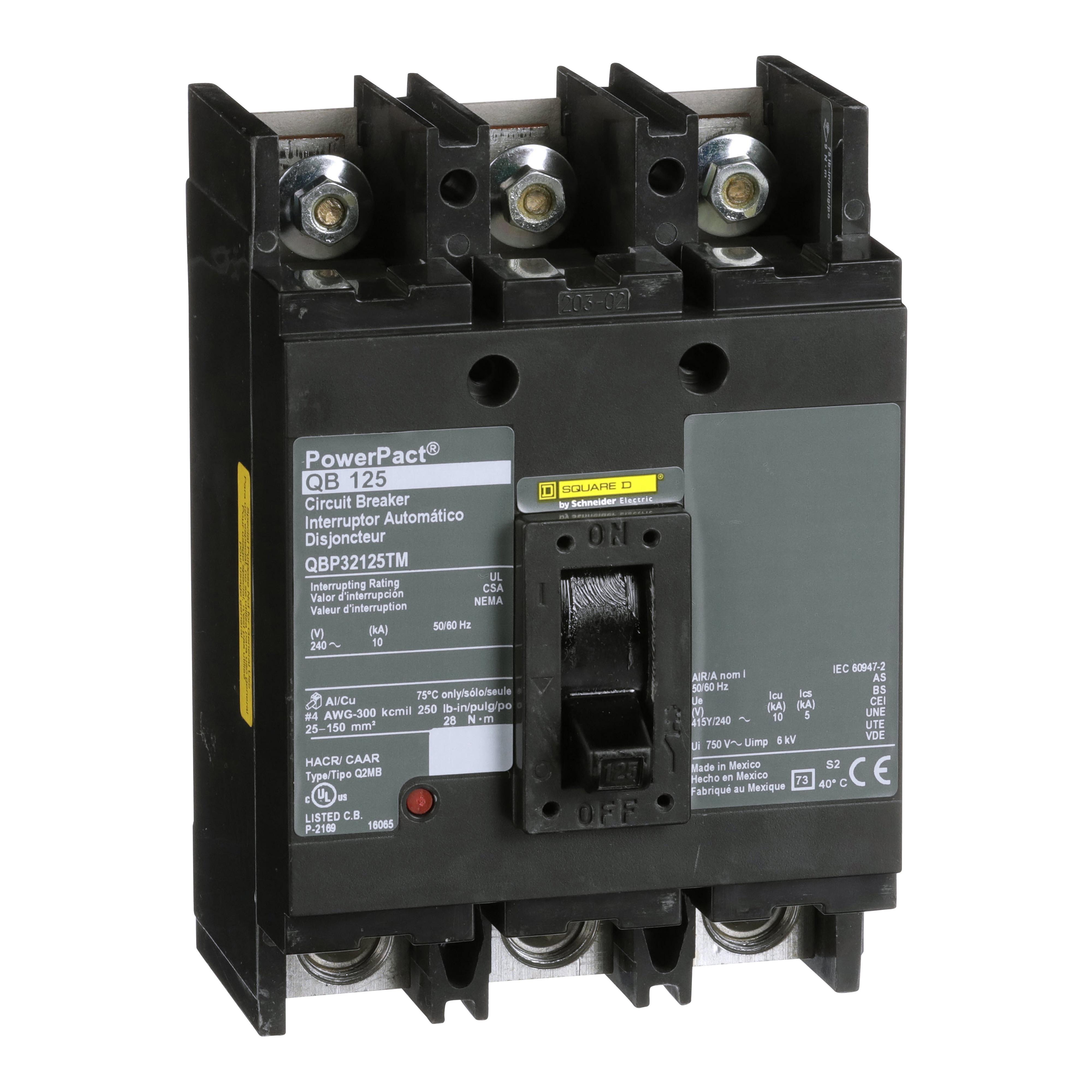 Square D™ QBP32125TM Molded Case Circuit Breakers