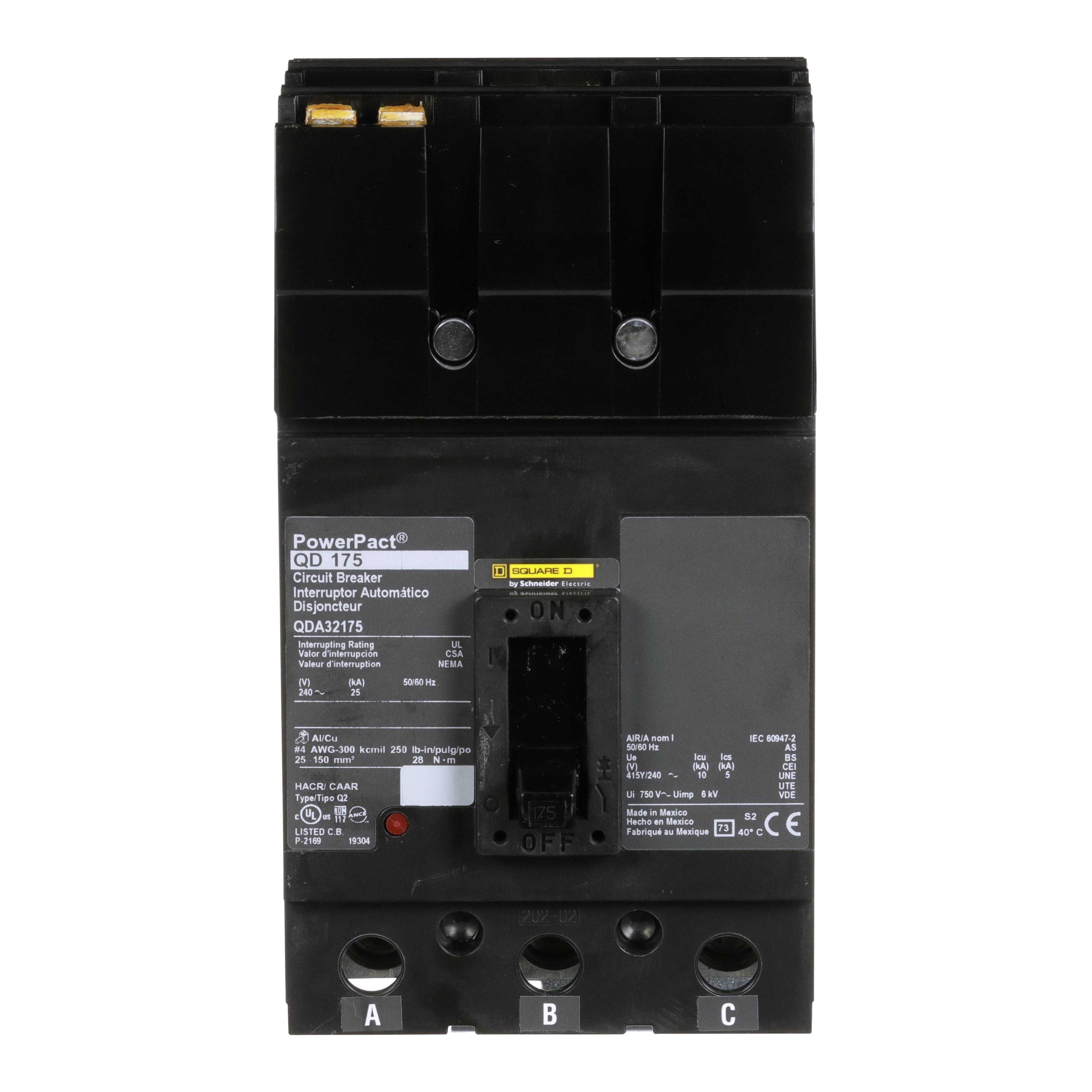 Square D™ QDA32175 Molded Case Circuit Breakers