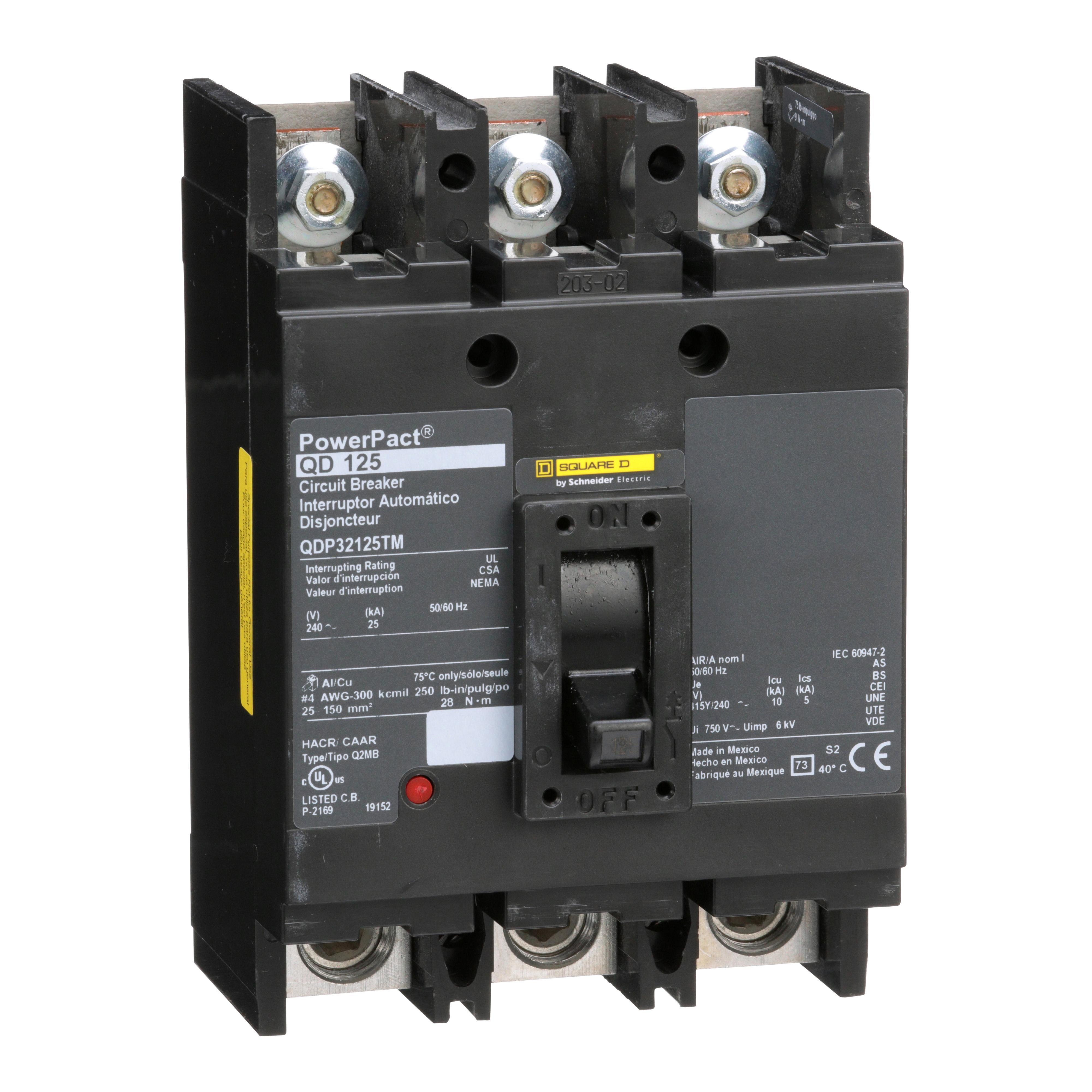 Square D™ QDP32125TM Molded Case Circuit Breakers