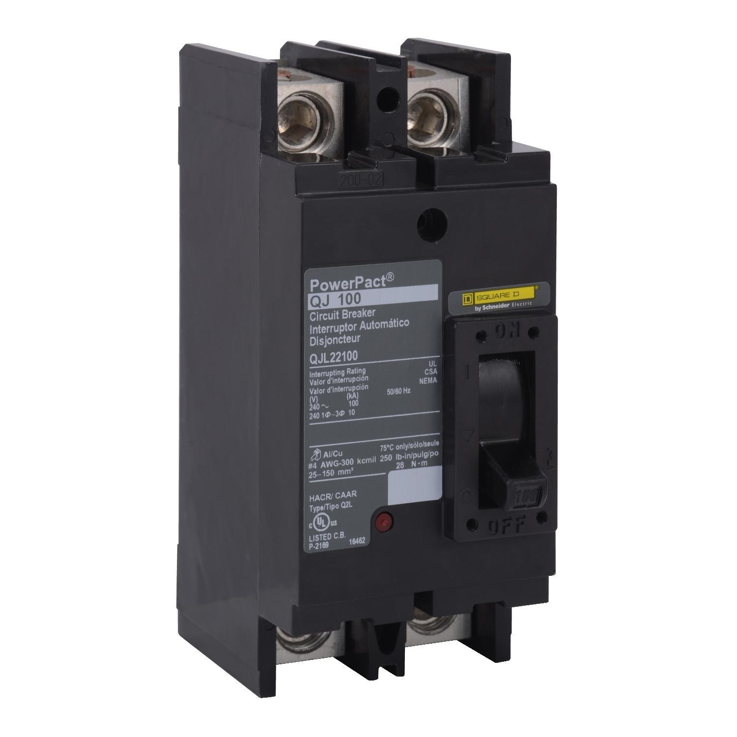 Square D™ QJL22100 Molded Case Circuit Breakers