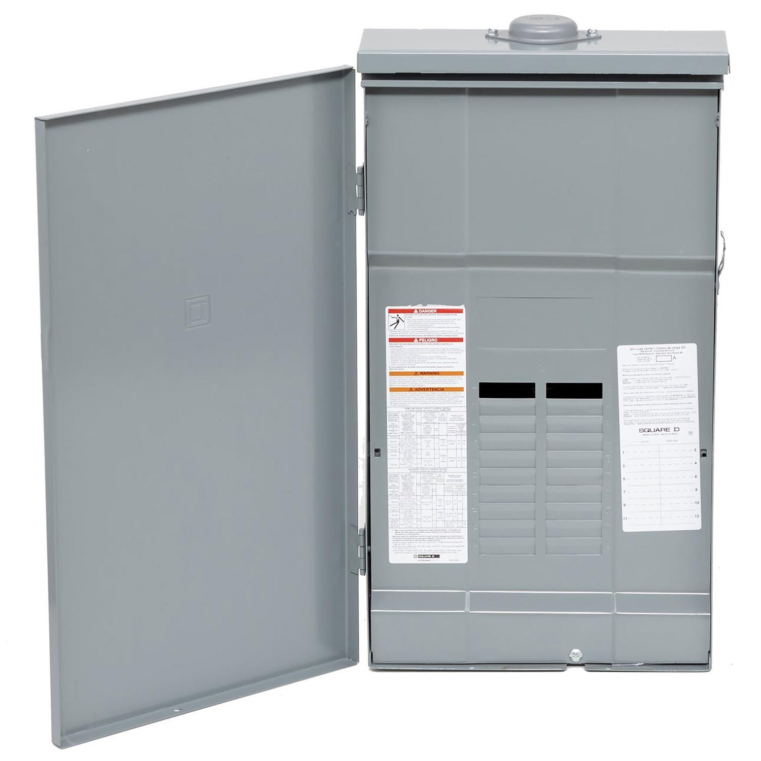 Square D™ QO112L200PGRB 1-Phase Convertible Main Lug Load Center, 120/240 V, 200 A, 3 W Power Rating, 1 Poles