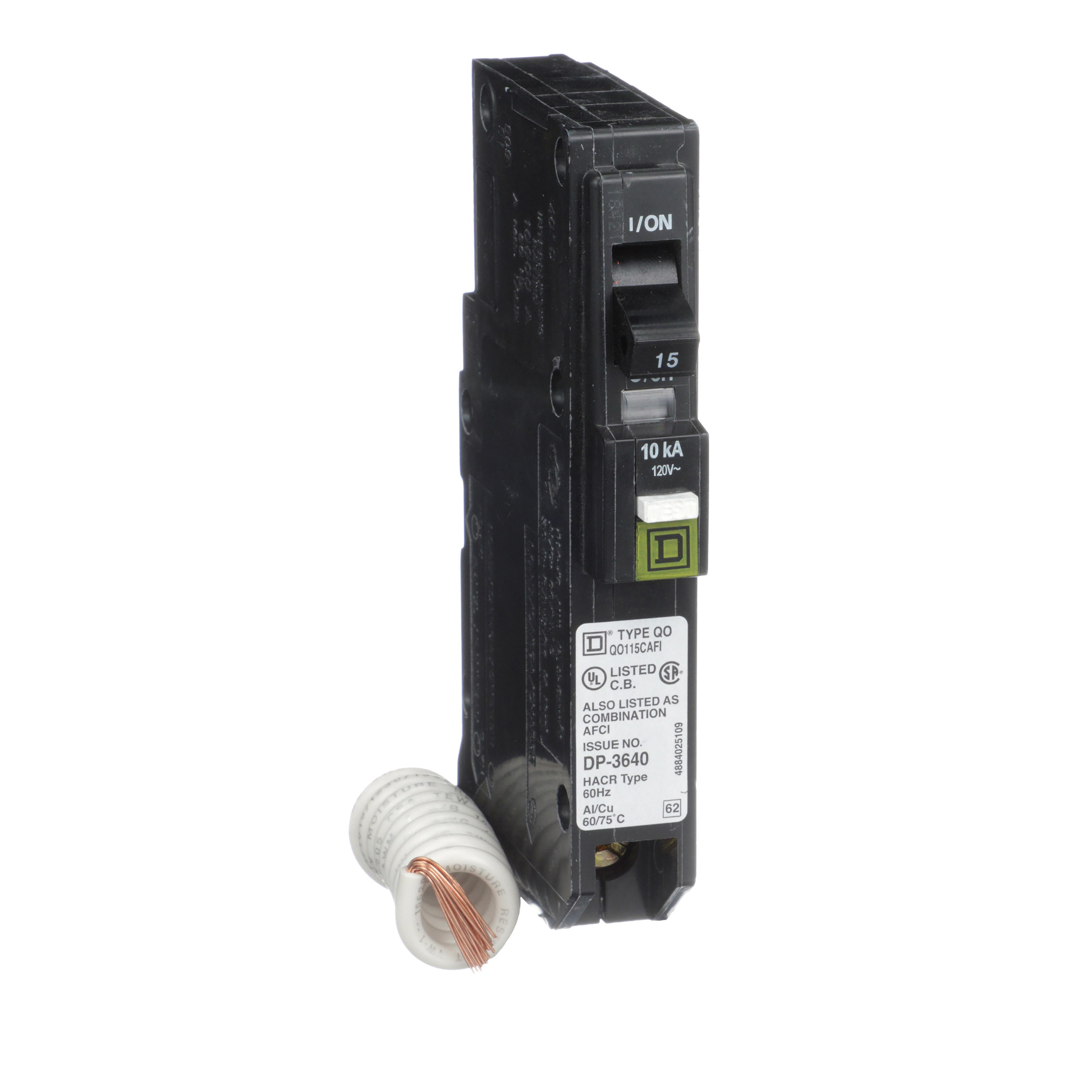 Square D™ QO115CAFIC Miniature Circuit Breakers