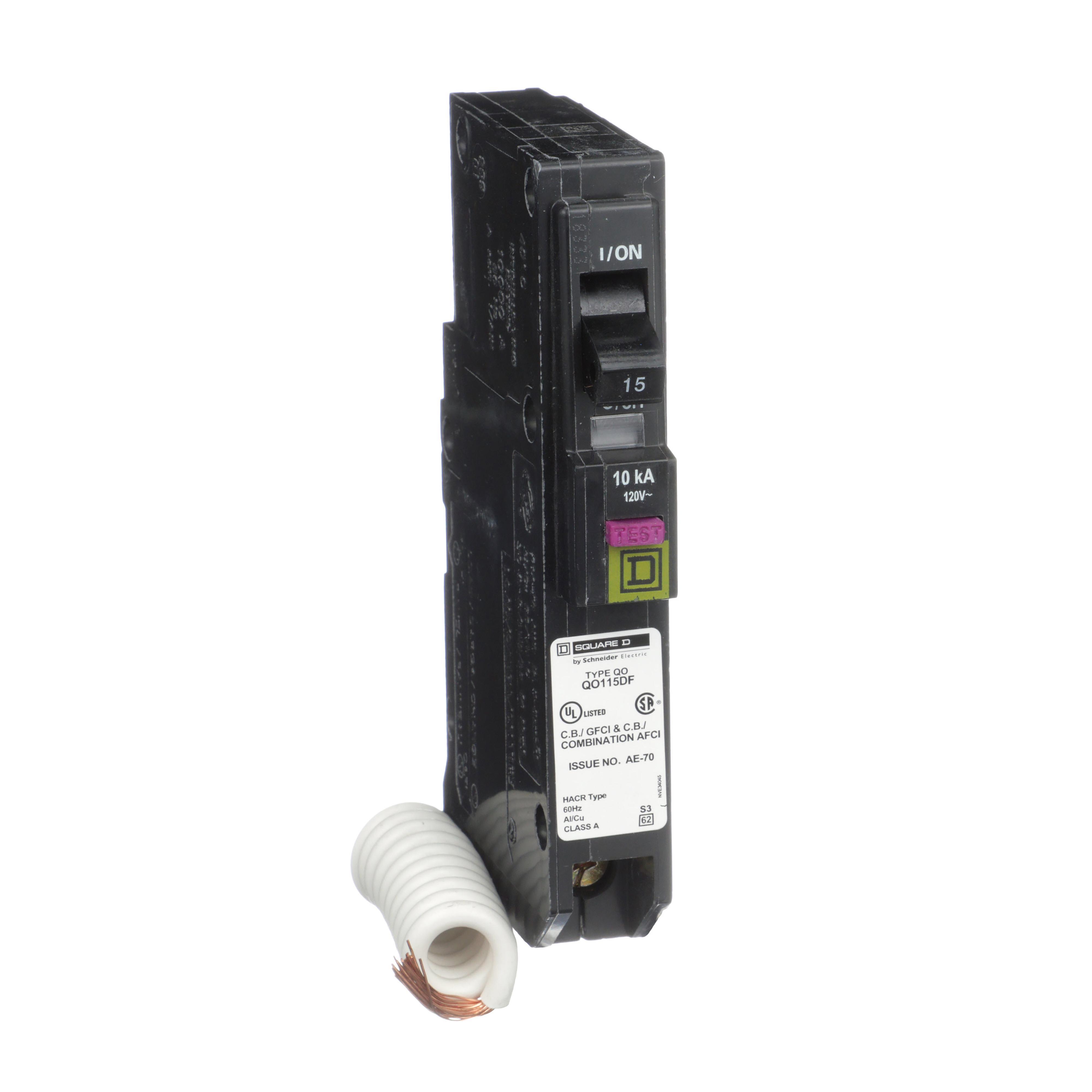 Square D™ QO115DFC Miniature Circuit Breakers