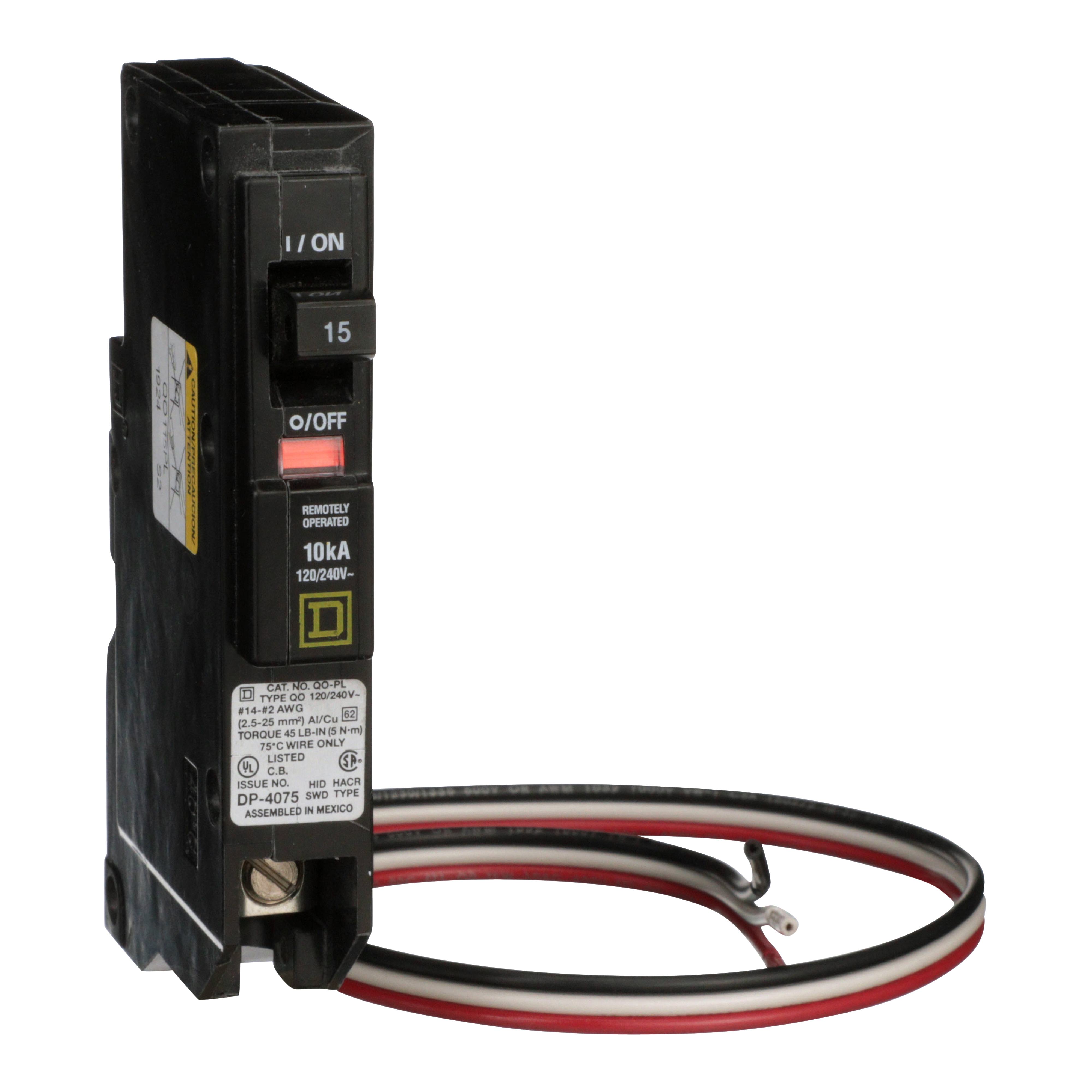 Square D™ QO115PL Miniature Circuit Breakers