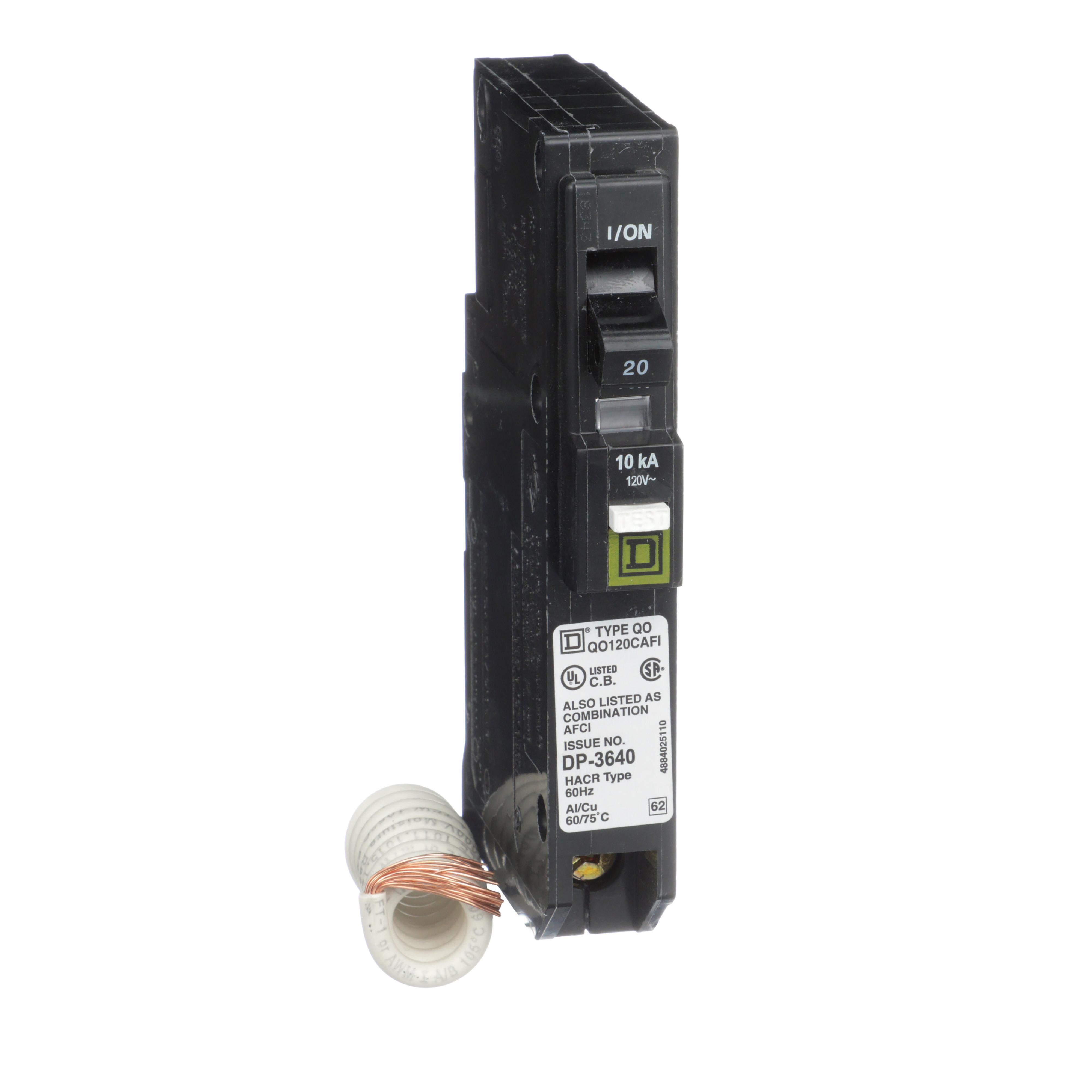 Square D™ QO120CAFIC Miniature Circuit Breakers