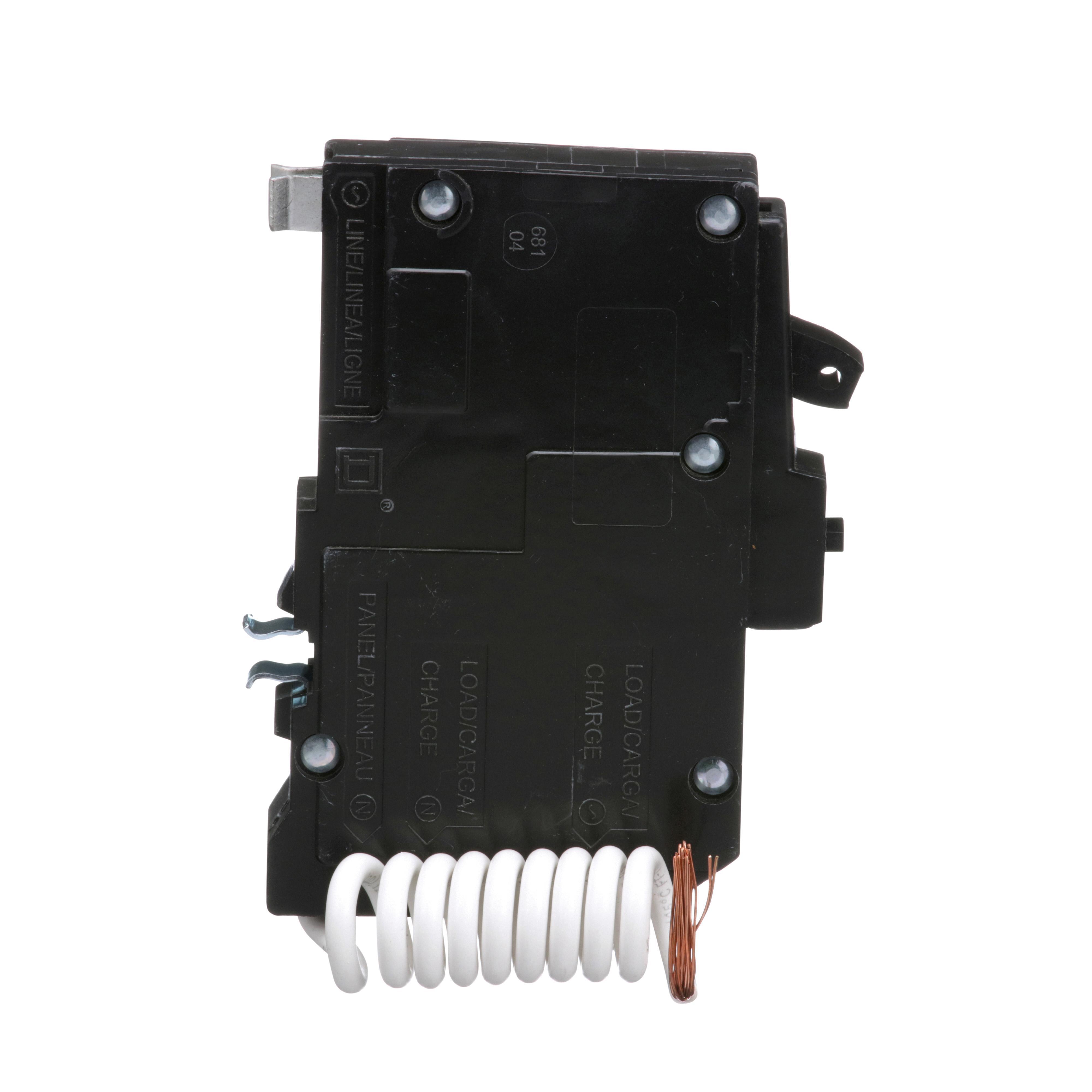Square D™ QO™ Qwik-Gard® QO120EPD Class B Ground Fault Miniature Circuit Breaker, 120 V AC, 20 A, 10 kA Interrupt, 1 Pole, Thermal Magnetic Trip