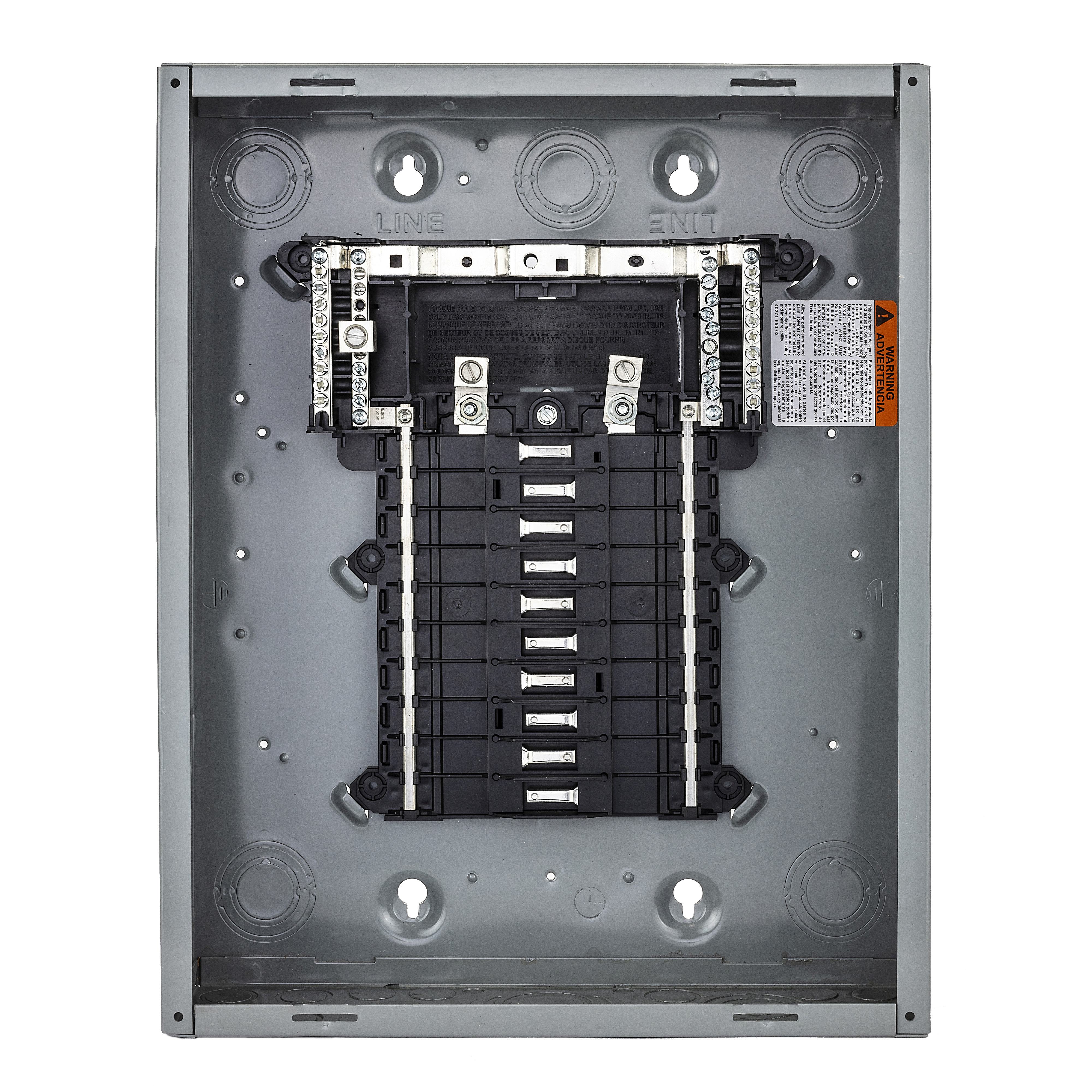 Square D™ QO™ QO120L125PG 1-Phase Convertible Main Lug Load Center, 120/240 V, 125 A, 3 W Power Rating, 1 Poles
