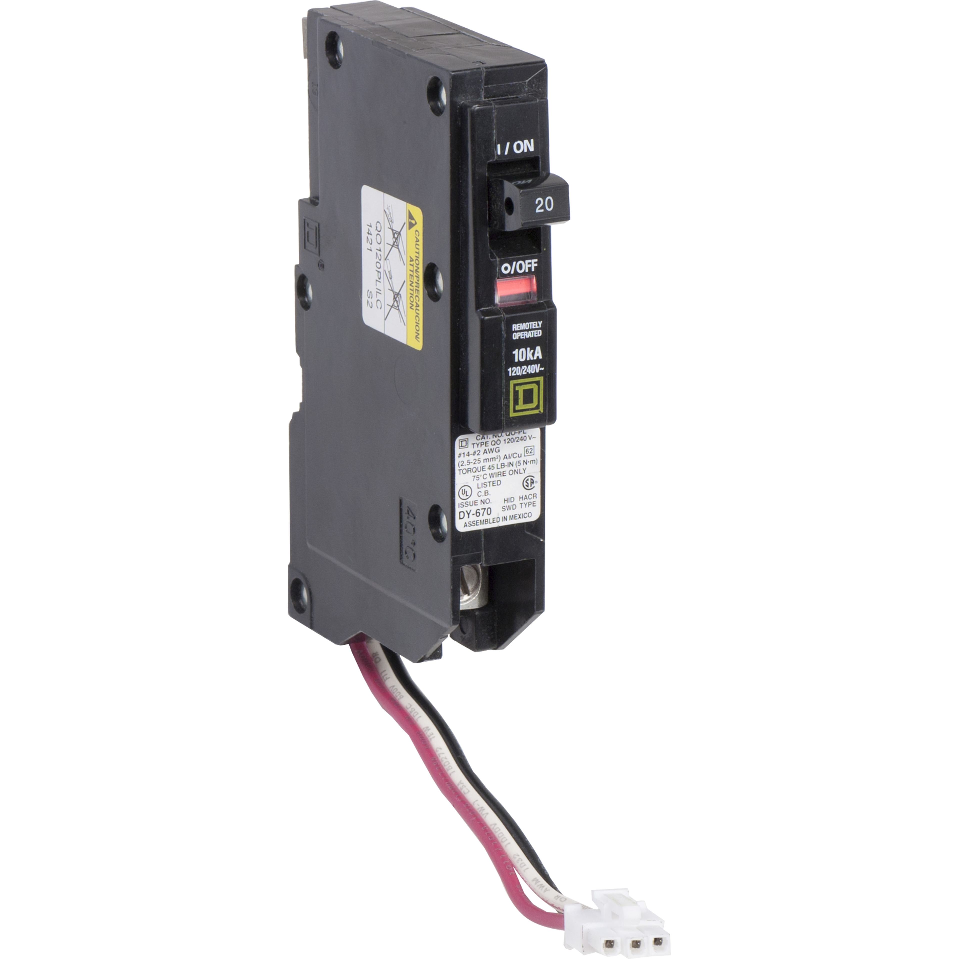 Square D™ QO120PLILC Miniature Circuit Breakers