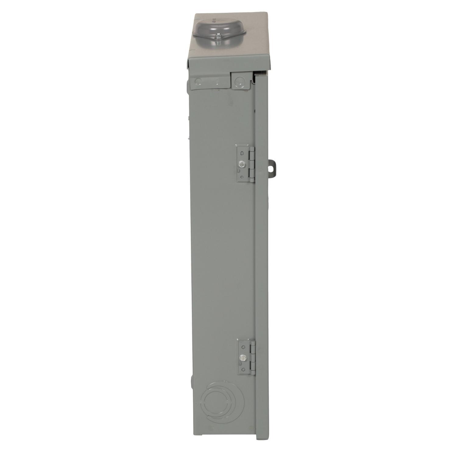 Square D™ QO™ QO124L125PGRB 1-Phase Convertible Neutral Main Lug Load Center With Rainproof Cover, 240 V AC, 125 A, 1 Poles, 65 kA Interrupt