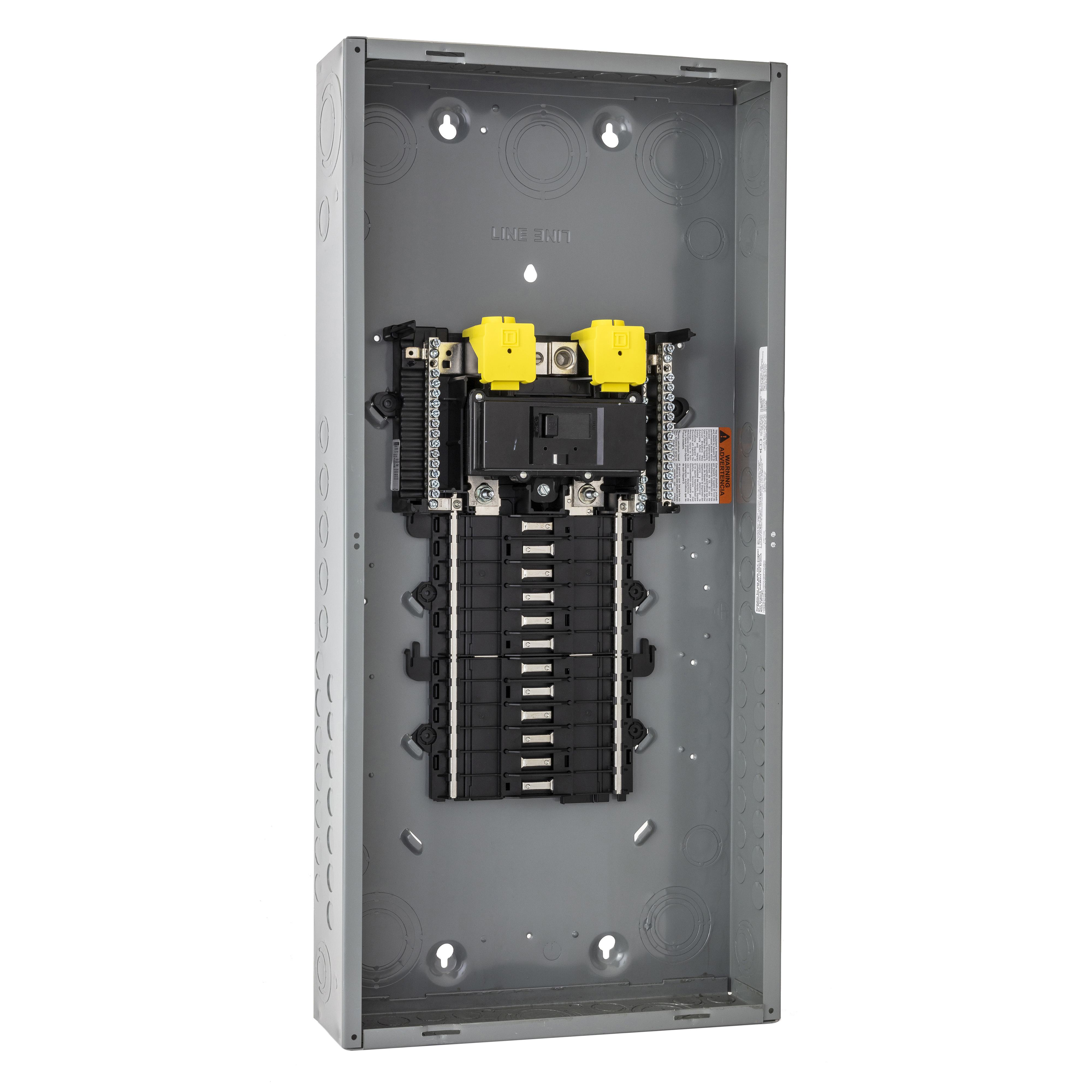 Square D™ QO™ QO124M200P 1-Phase Convertible Main Neutral Load Center, 120/240 V AC, 200 A, 1 Pole, 22 kA Interrupt