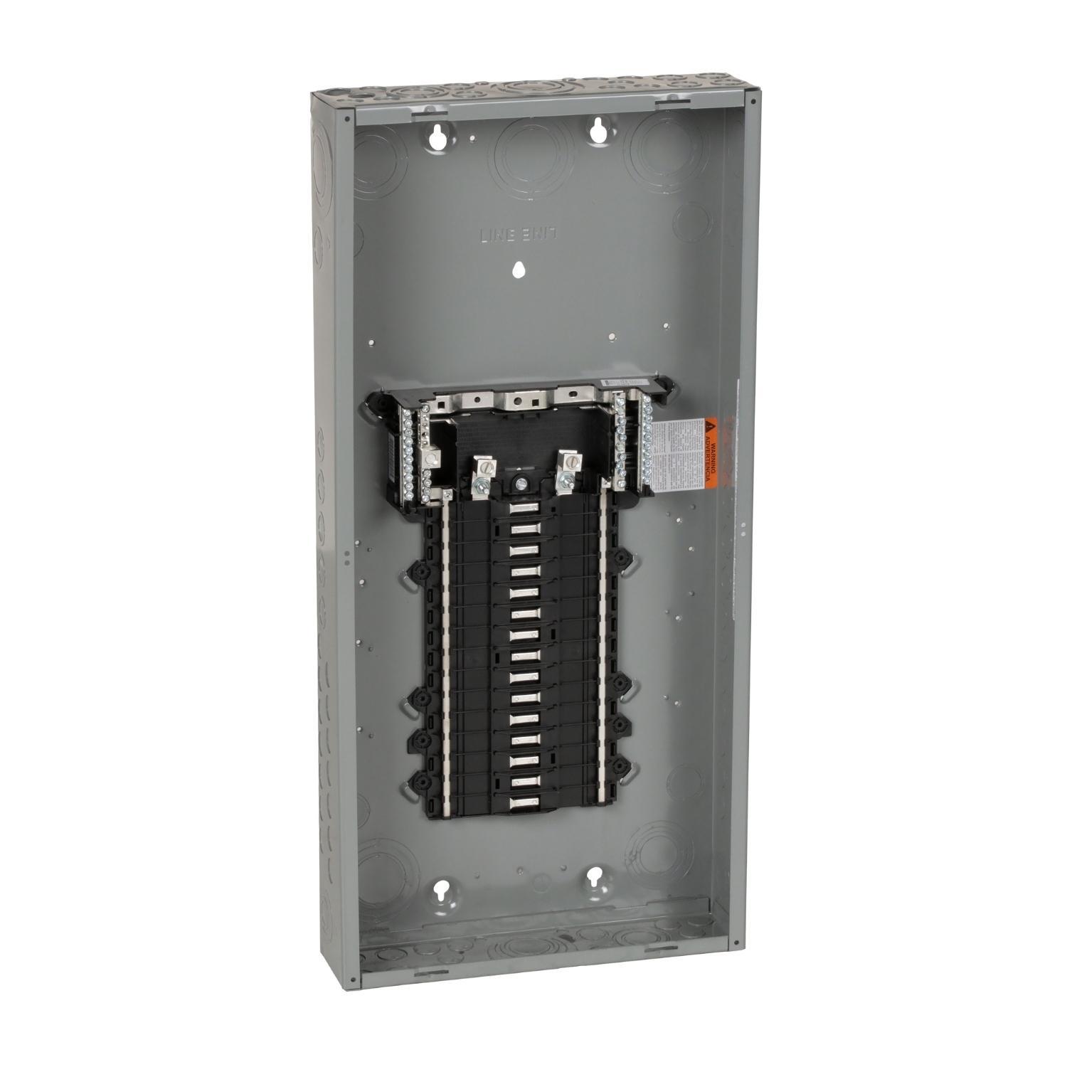 Square D™ QO™ QO130L125PG 30-Circuit Main Lug Loadcenter, 120/240 V AC, 125 A