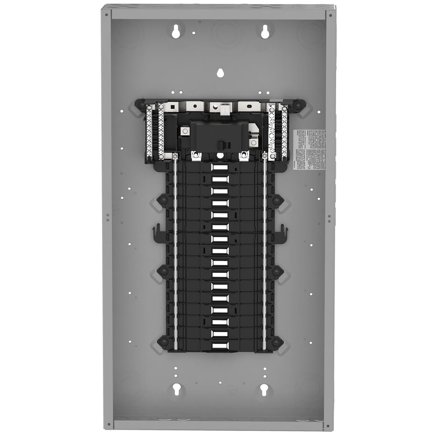 Square D™ QO132M100P 1-Phase Convertible Main Lug Load Center, 120/240 V, 100 A, 3 W Power Rating, 1 Poles