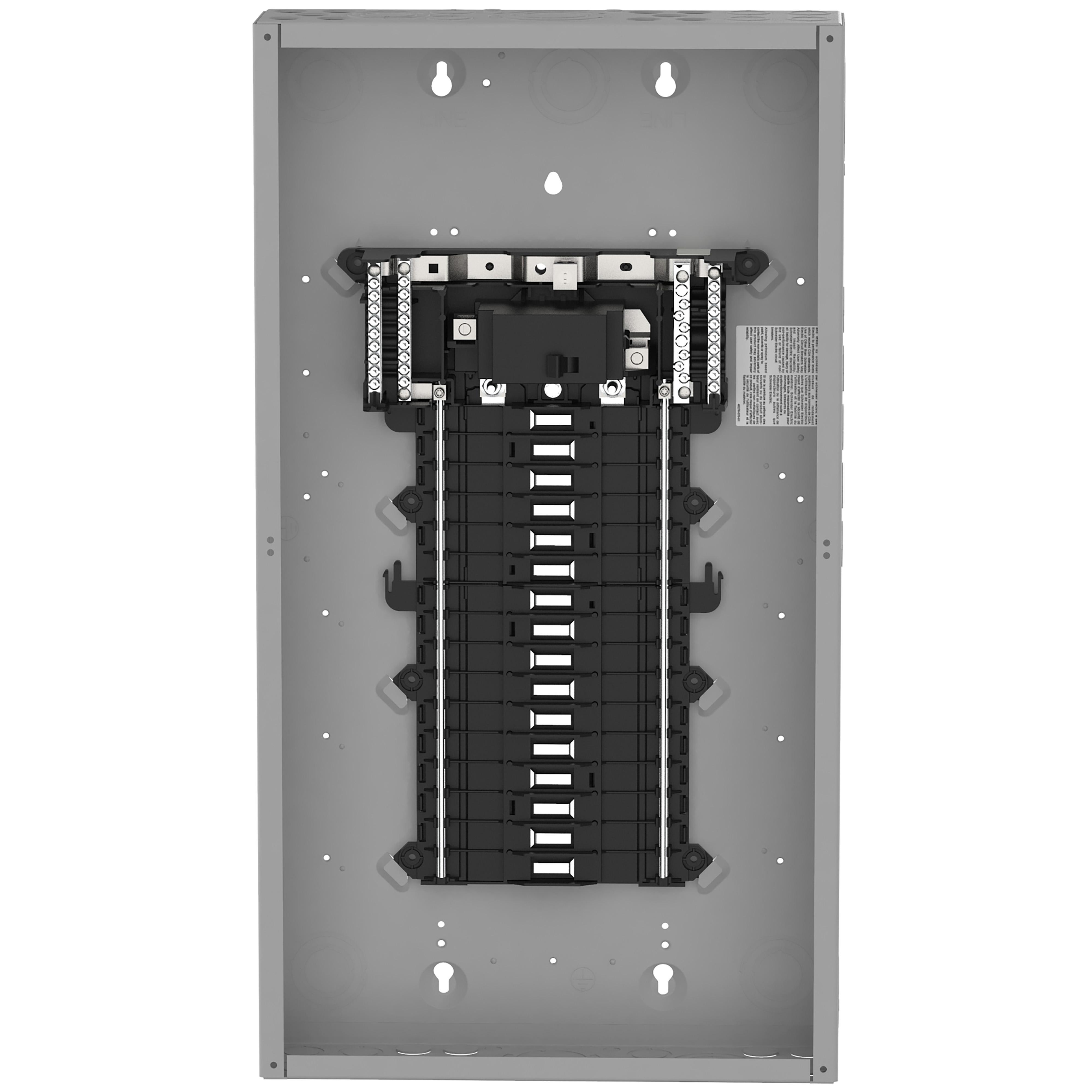 Square D™ QO™ QO132M125P 1-Phase Convertible Main Neutral Load Center, 120/240 V AC, 125 A, 1 Pole, 22 kA Interrupt