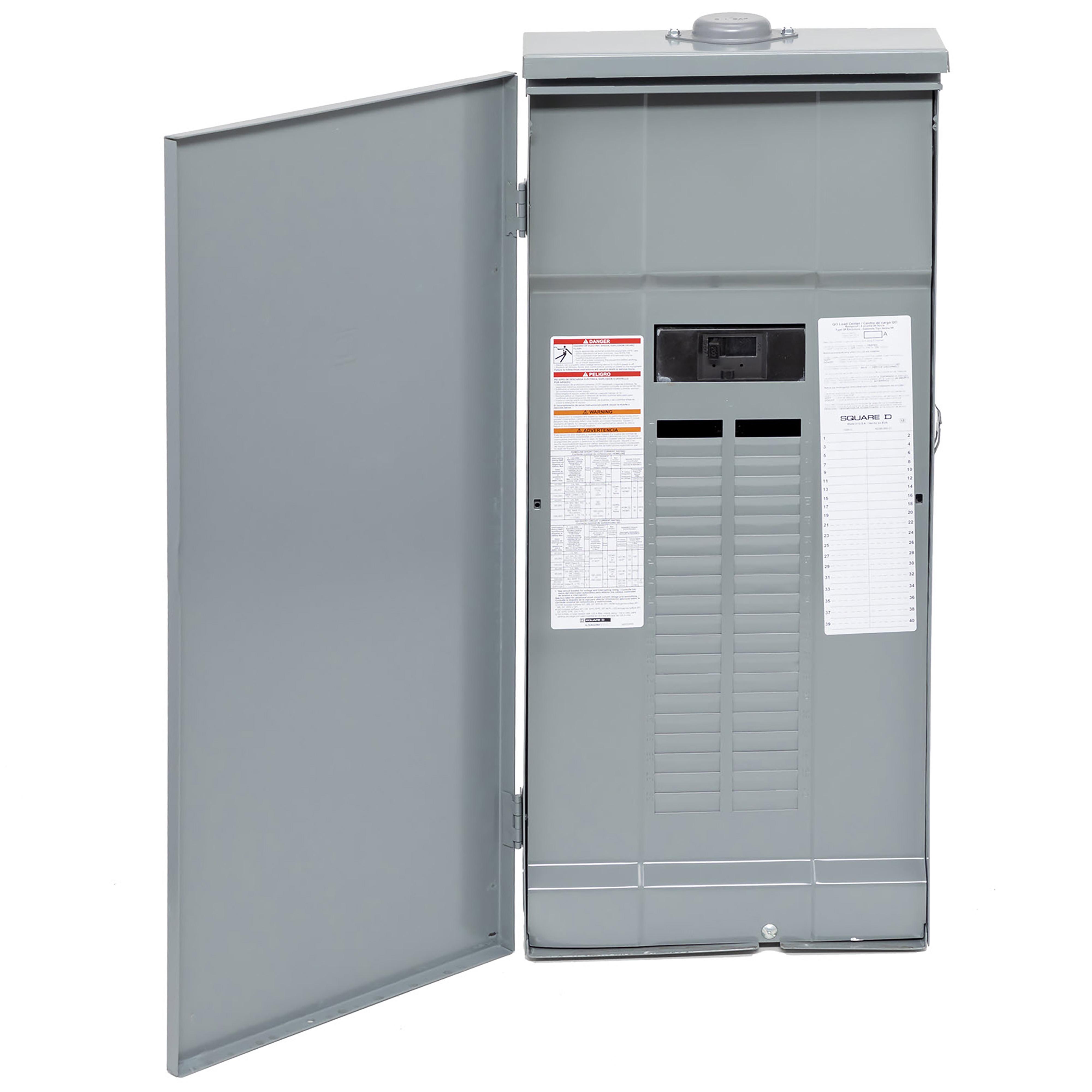 Square D™ QO140M200PRB 1-Phase Convertible Main Lug Load Center, 120/240 V, 200 A, 3 W Power Rating, 1 Poles