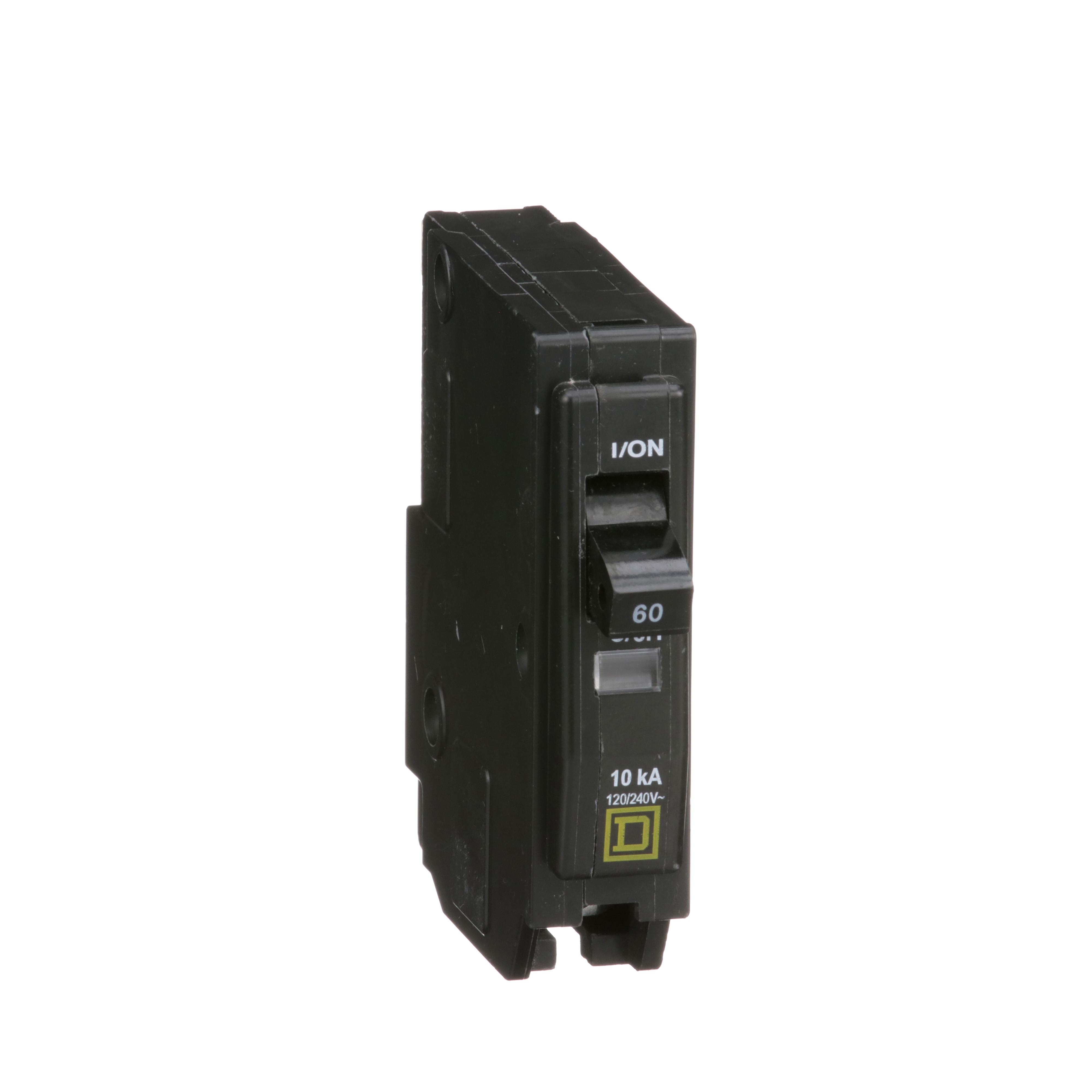 Square D™ QO™ QO160 Standard Miniature Circuit Breaker, 120/240 V AC, 60 A, 10 kA Interrupt, 1 Pole, Thermal Magnetic Trip