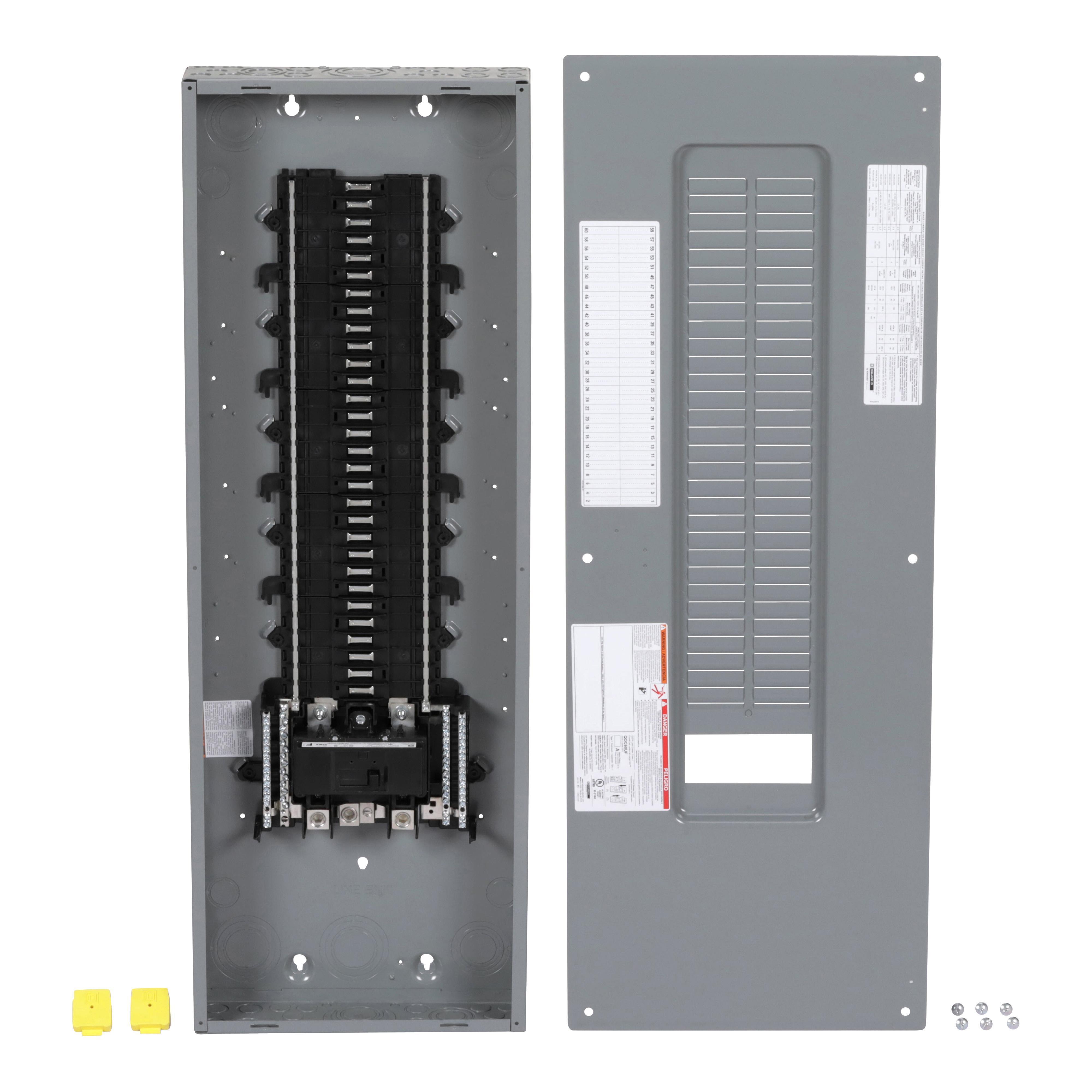 Square D™ QO® QO160M200PC 1-Phase Convertible Neutral Main Breaker Load Center With Combination Flush/Surface Cover, 120/240 V AC, 200 A, 1 Poles, 22 kA Interrupt