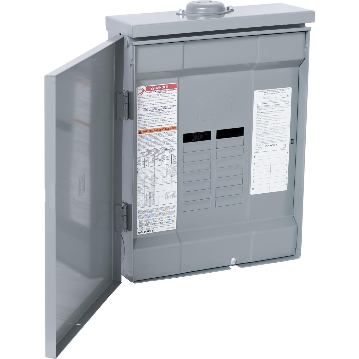 Square D™ QO312ML1RB Three Phase Main Lug Load Centers
