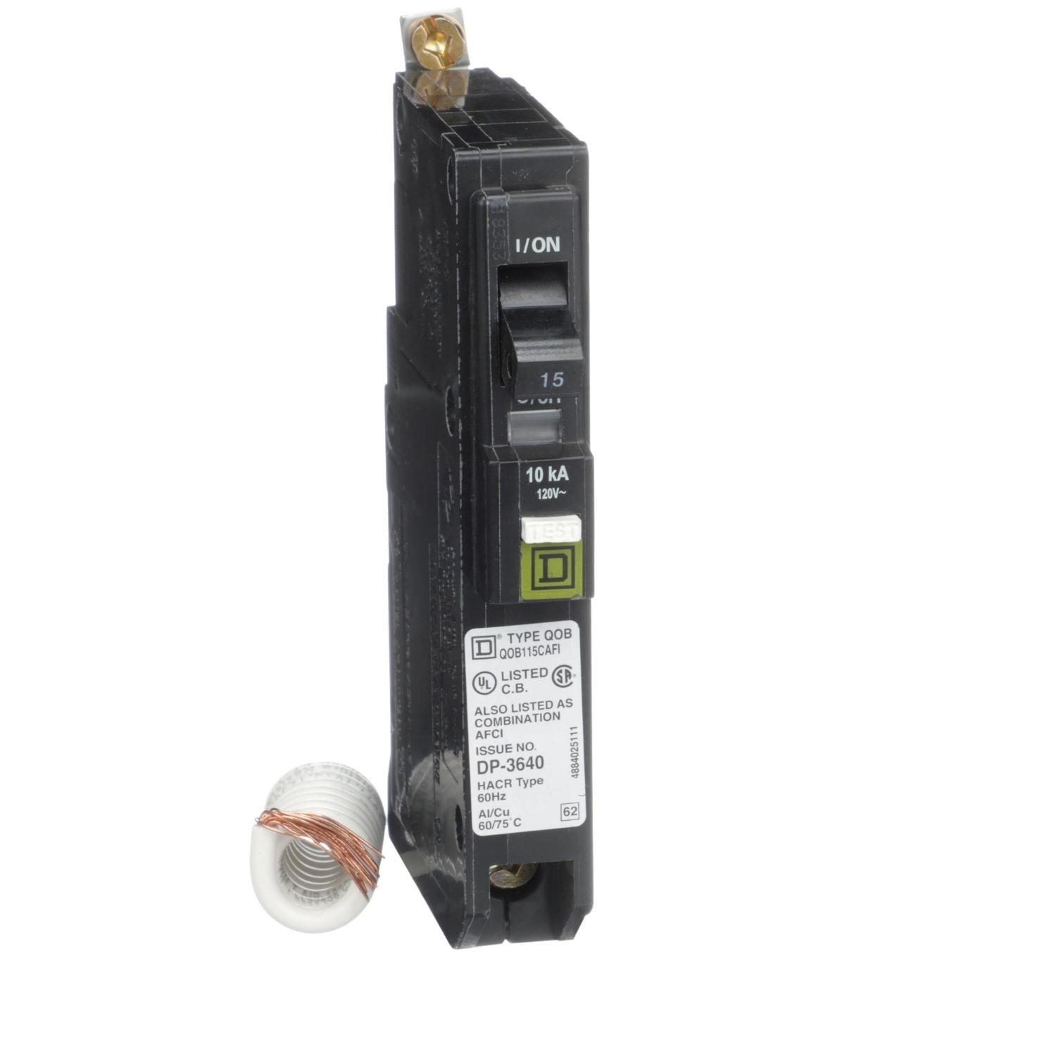 Square D™ QOB115CAFI Arc-Fault Circuit Breakers