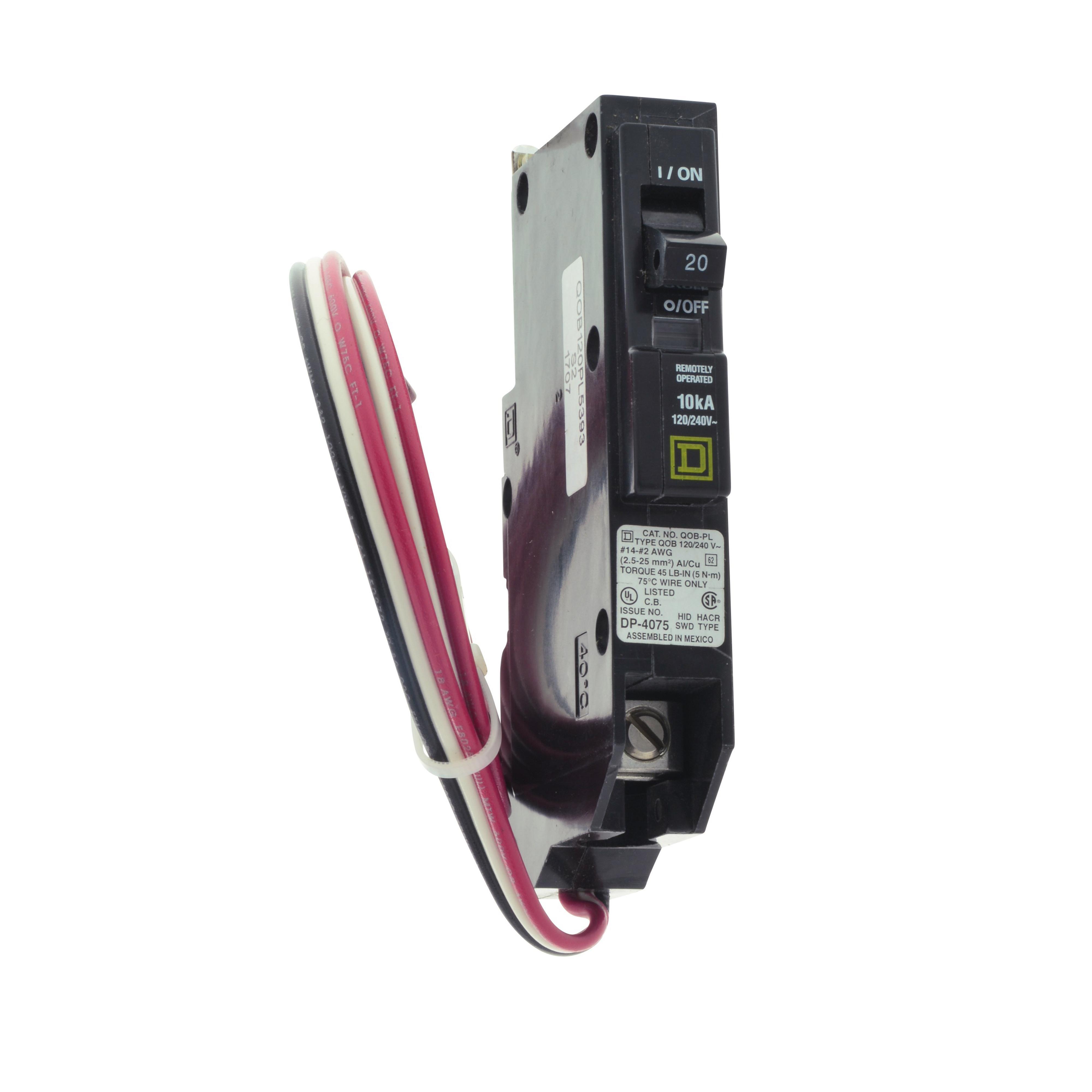Square D™ QOB120PL5393 Miniature Circuit Breakers