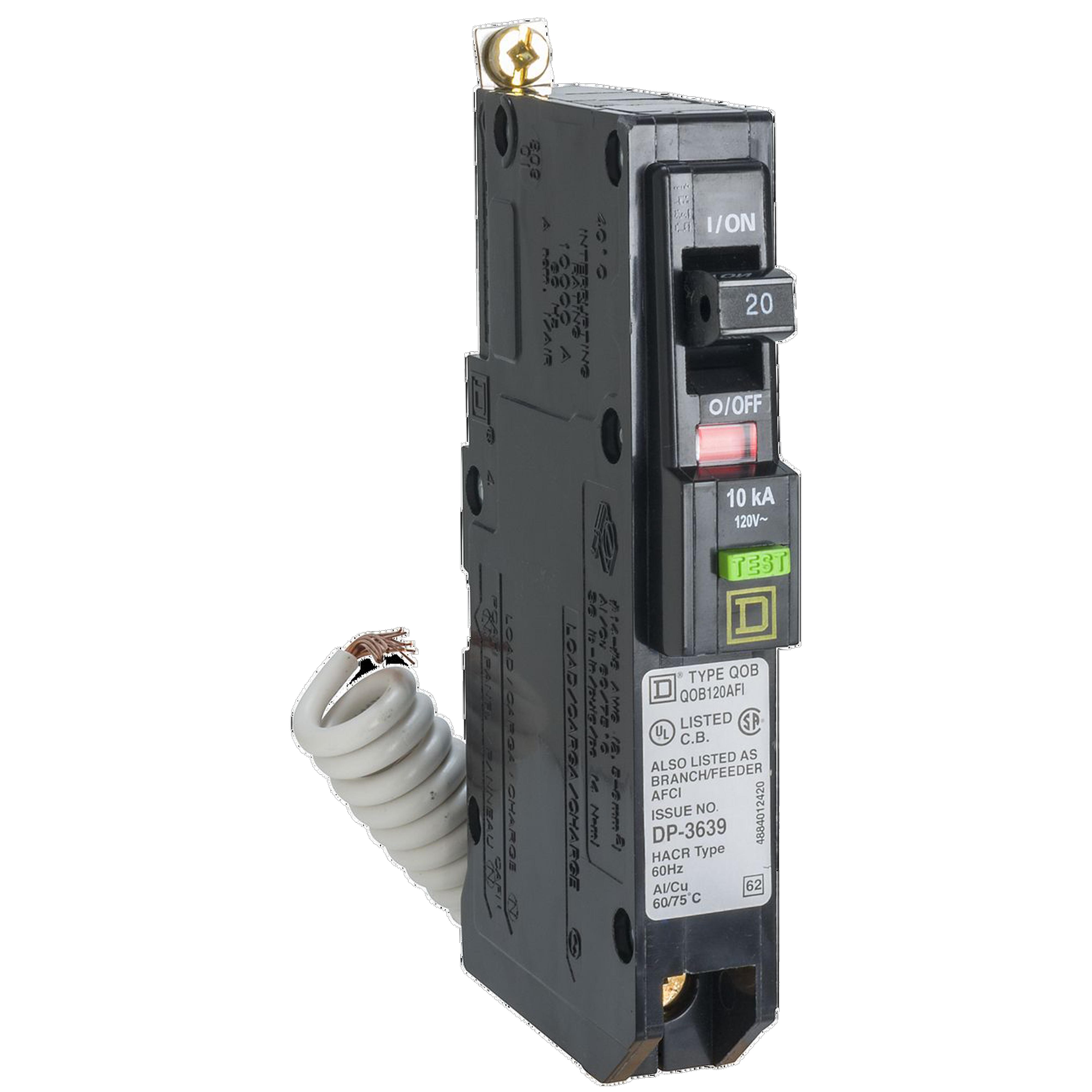 Square D™ QOB120VHCAFIFT Miniature Circuit Breakers