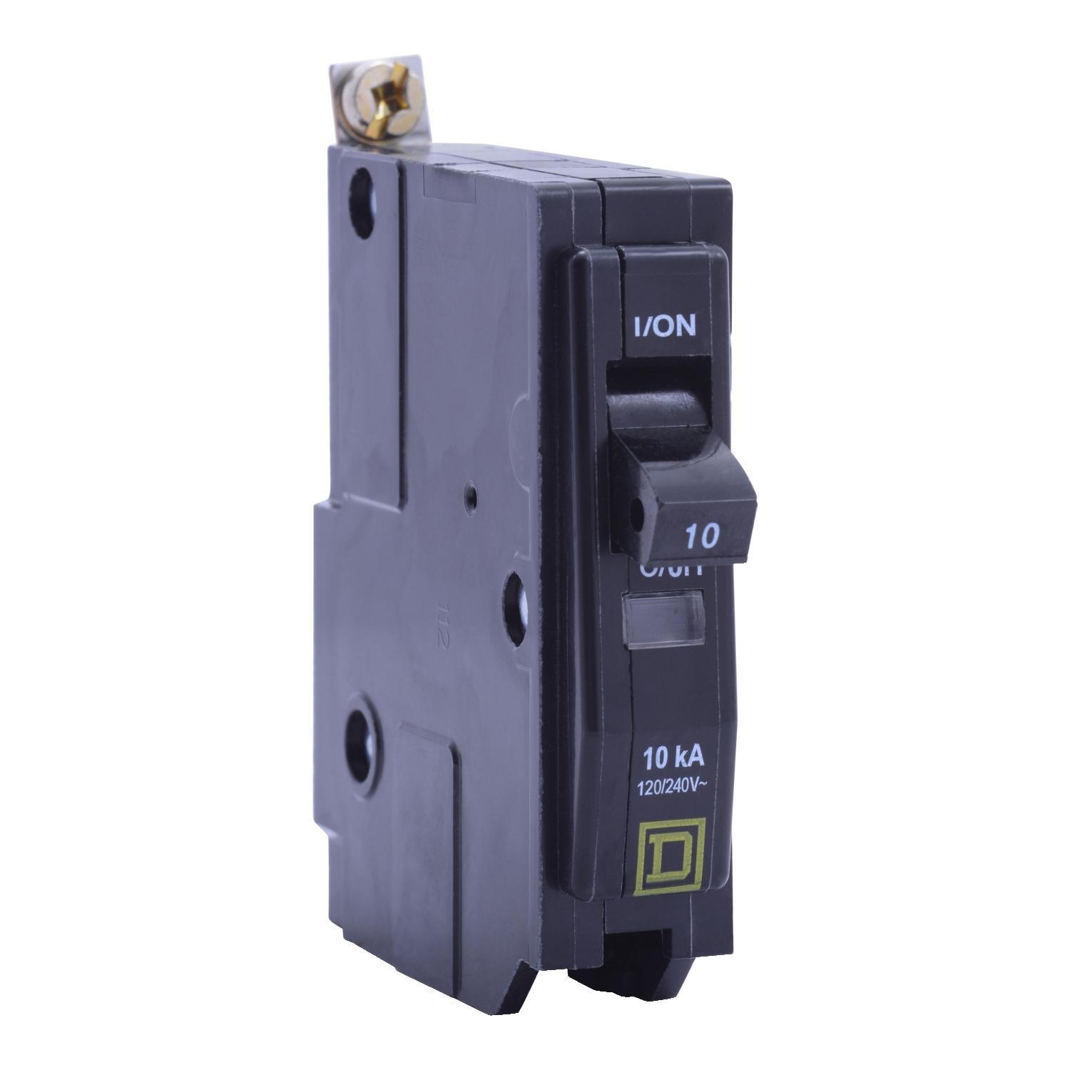 Square D™ QO® QOB170 Type QOB Standard Miniature Circuit Breaker, 120/240 VAC, 48 VDC, 70 A, 10 kA Interrupt, 1 Poles, Thermal Magnetic Trip