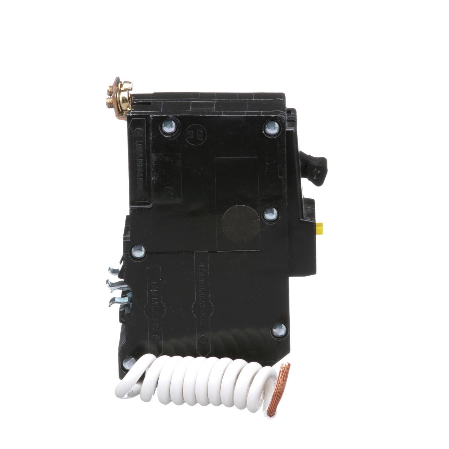 Square D™ QOB220GFI Class A Ground Fault Miniature Circuit Breaker, 120/240 V AC, 20 A, 10 kA Interrupt, 2 Poles, Thermal Magnetic Trip
