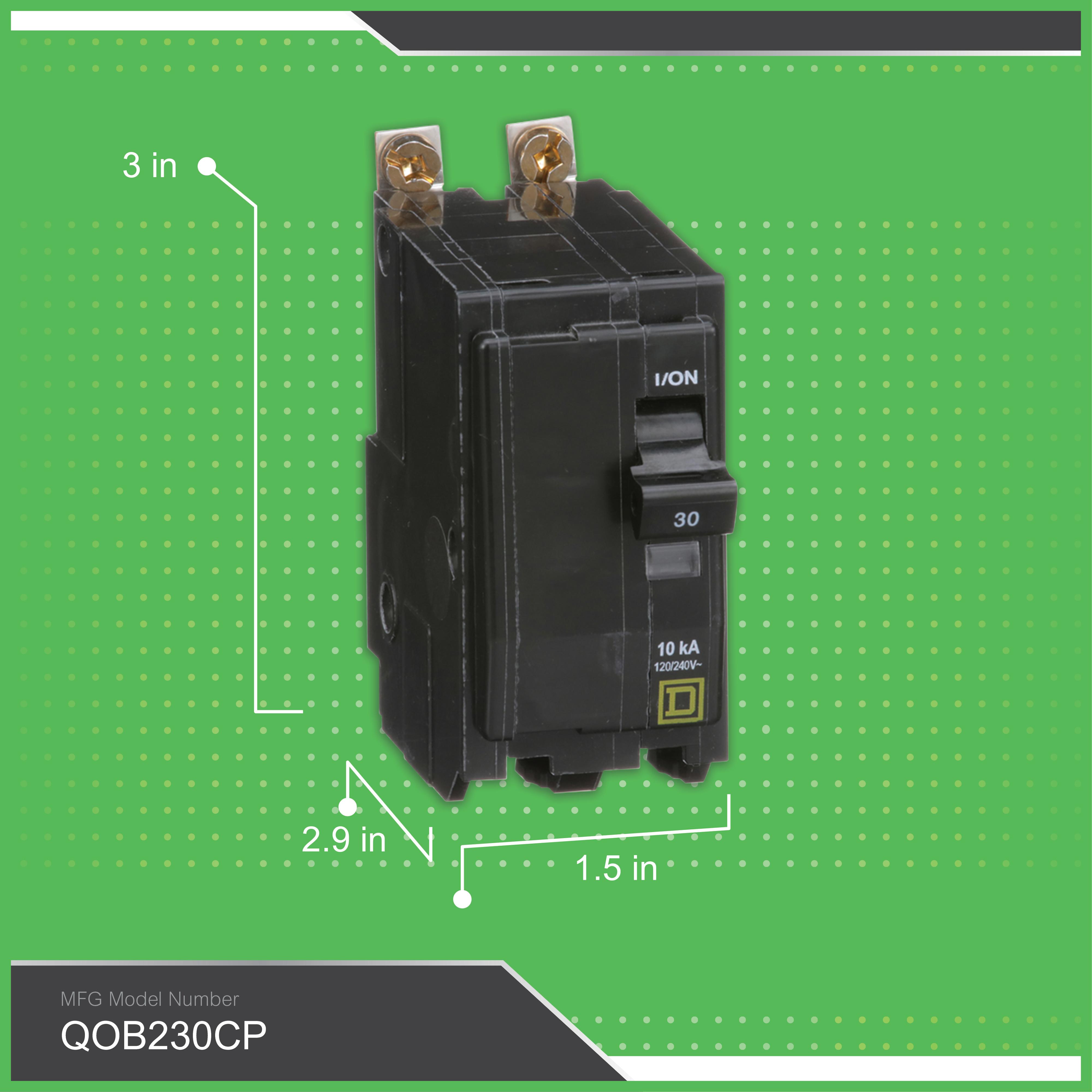 Square D™ QOB230CP Miniature Circuit Breakers
