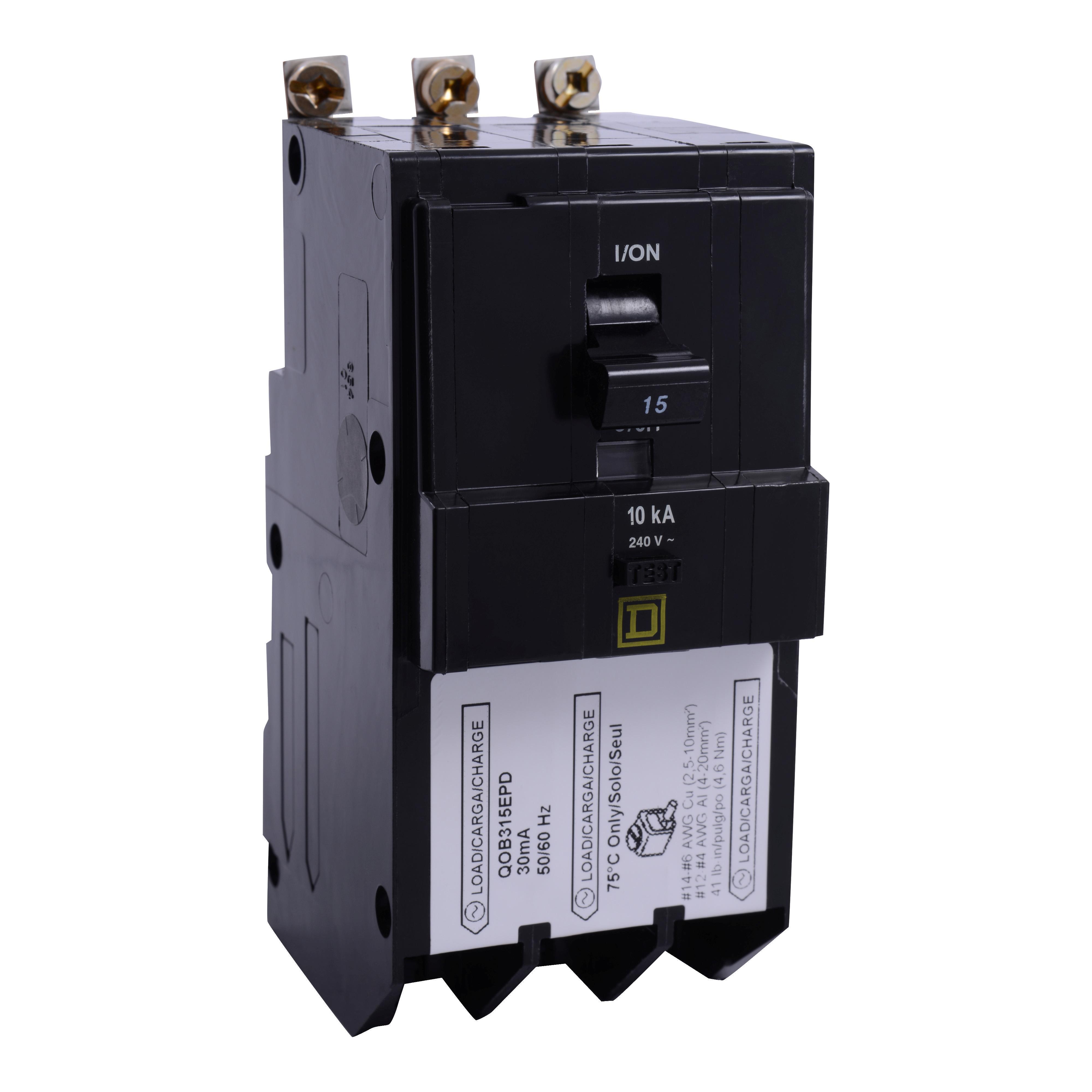 Square D™ QOB315EPD Ground-Fault Circuit Breakers