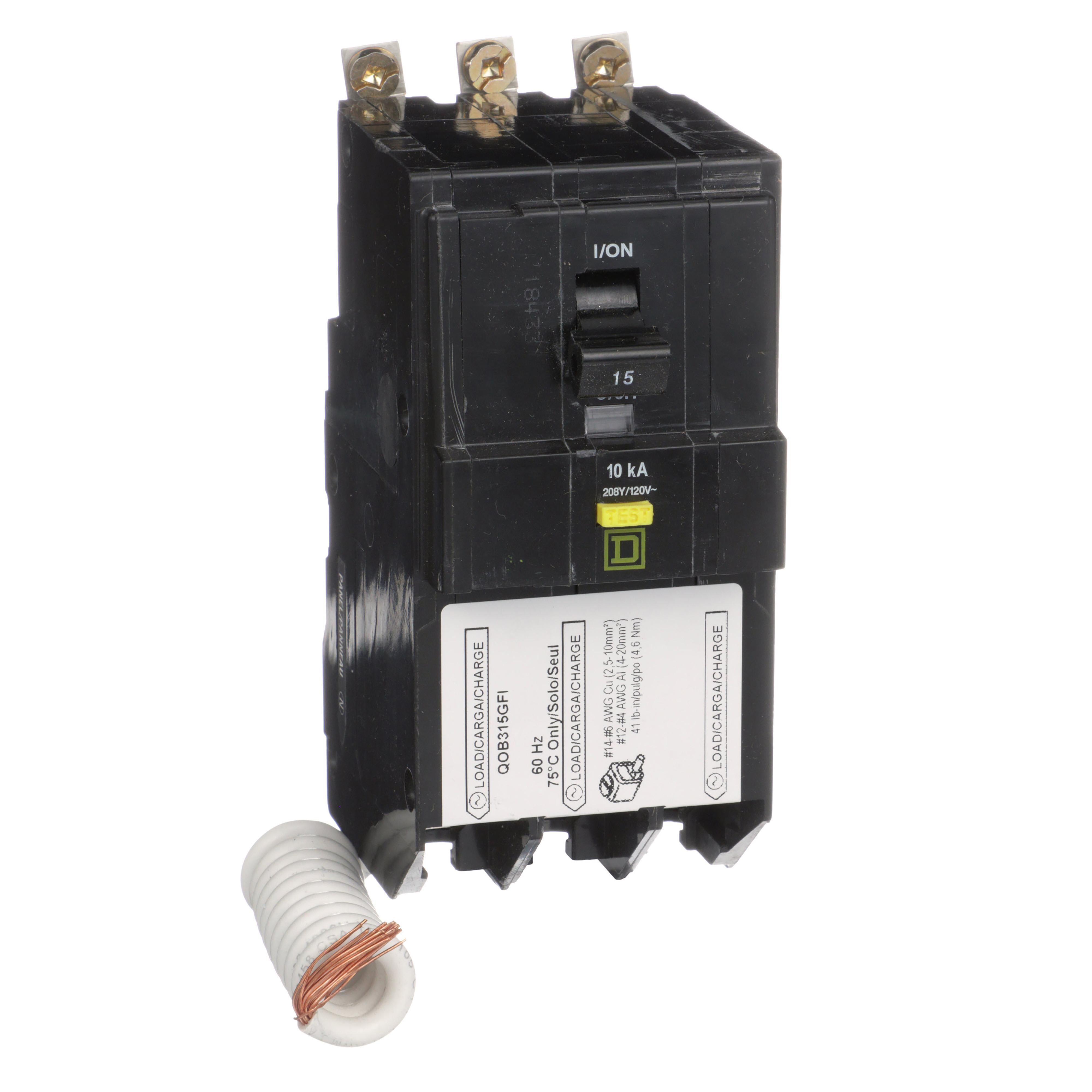 Square D™ QOB315GFI Ground-Fault Circuit Breakers