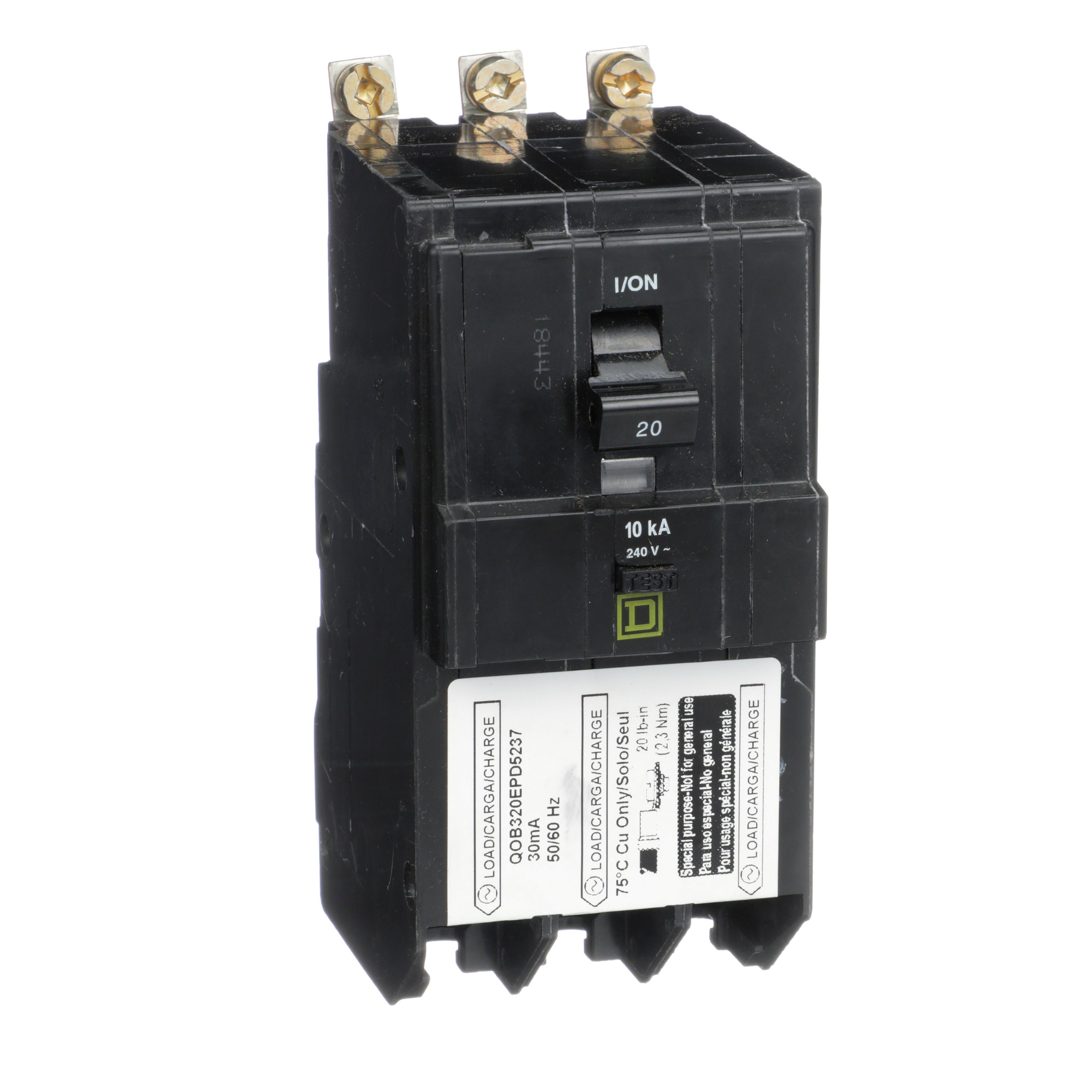 Square D™ QOB320EPD5237 Ground-Fault Circuit Breakers