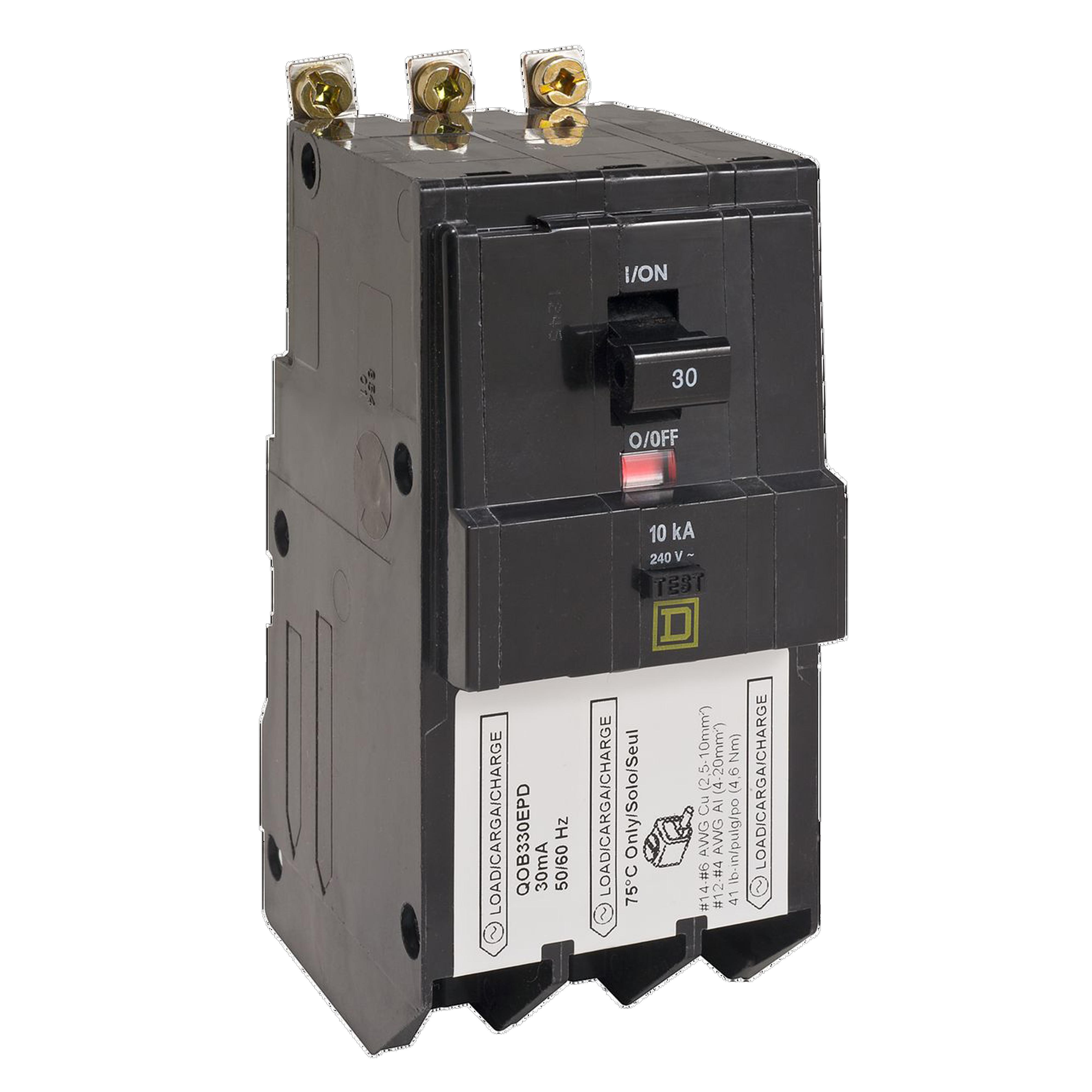 Square D™ QOB330EPD Ground-Fault Circuit Breakers