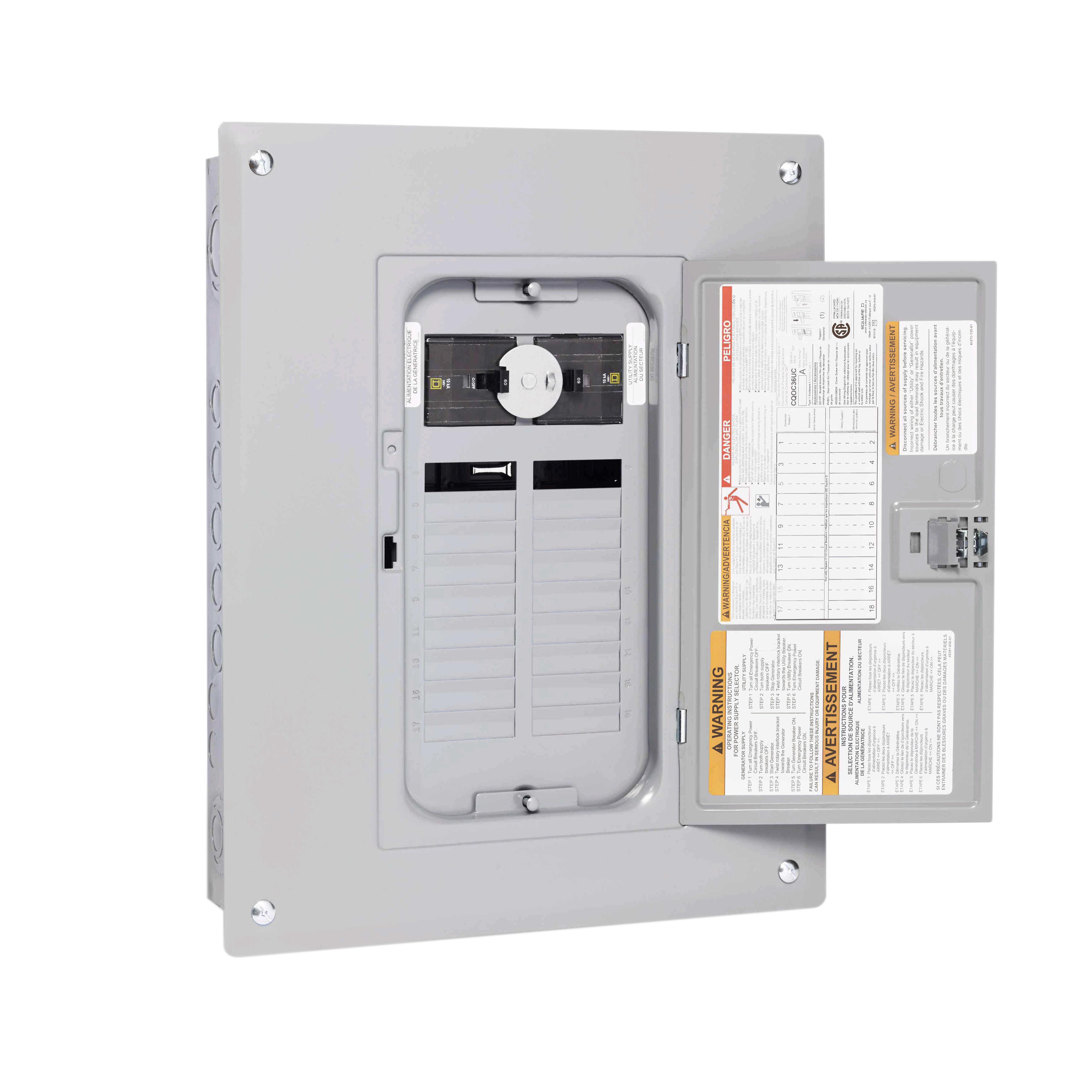 Square D™ QOGP3P6036P Single Phase Main Breaker Load Centers