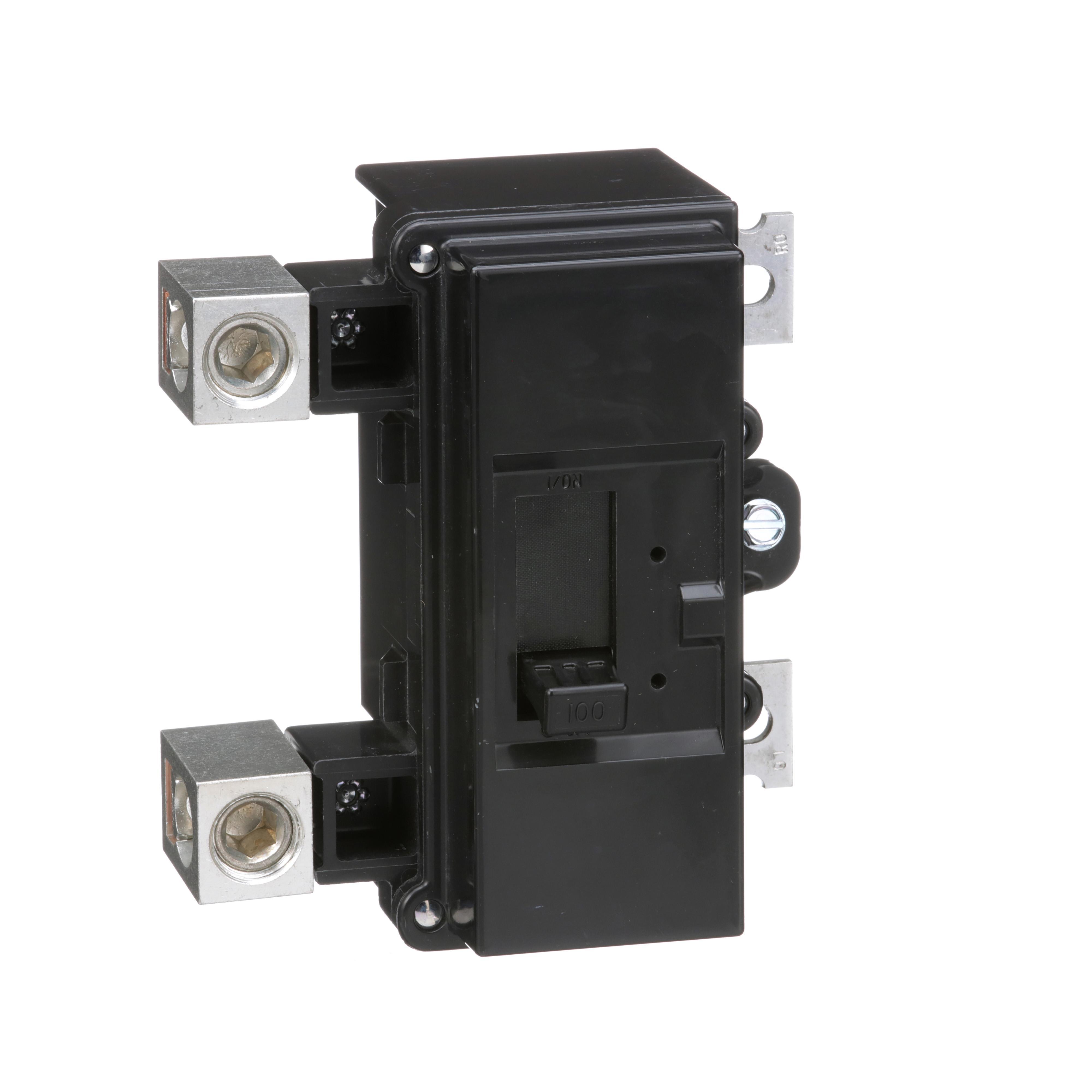 Square D™ QO™ QOM2100VH Standard Miniature Circuit Breaker, 240 V AC, 100 A, 22 kA Interrupt, 2 Poles, Thermal Magnetic Trip