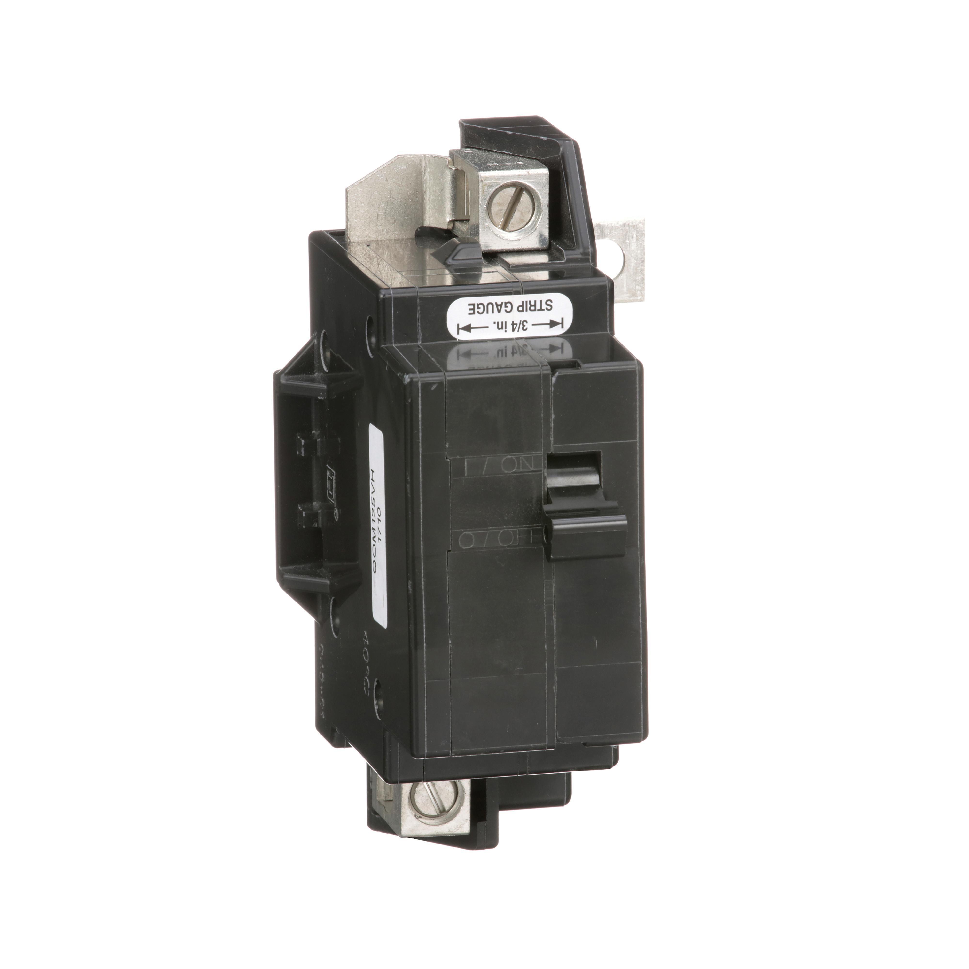 Square D™ QO™ QOM80VH Type QOM Standard Miniature Circuit Breaker, 240 V AC, 80 A, 22 kA Interrupt, 2 Poles, Thermal Magnetic Trip