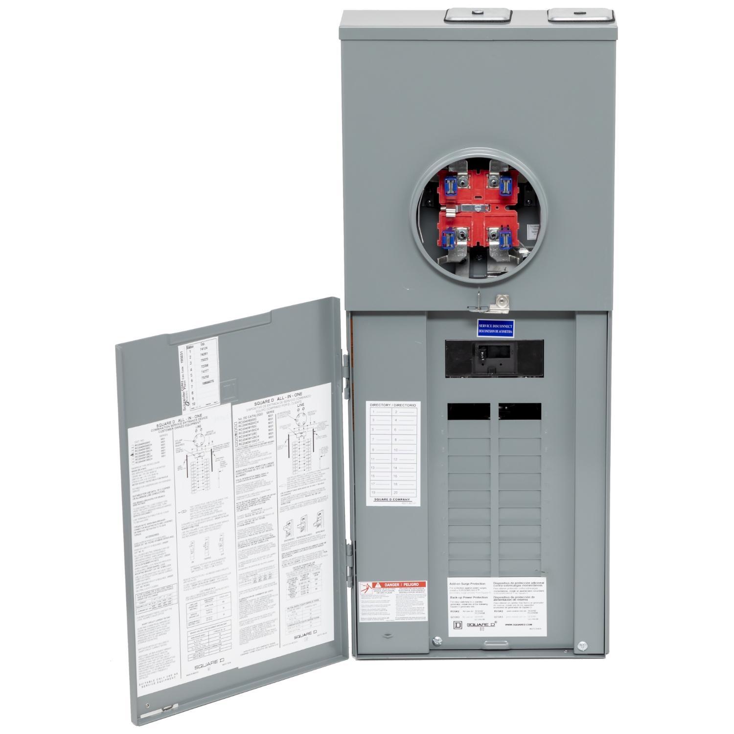 Square D™ RC2040M150CH Meter Socket Meter Main Combinations