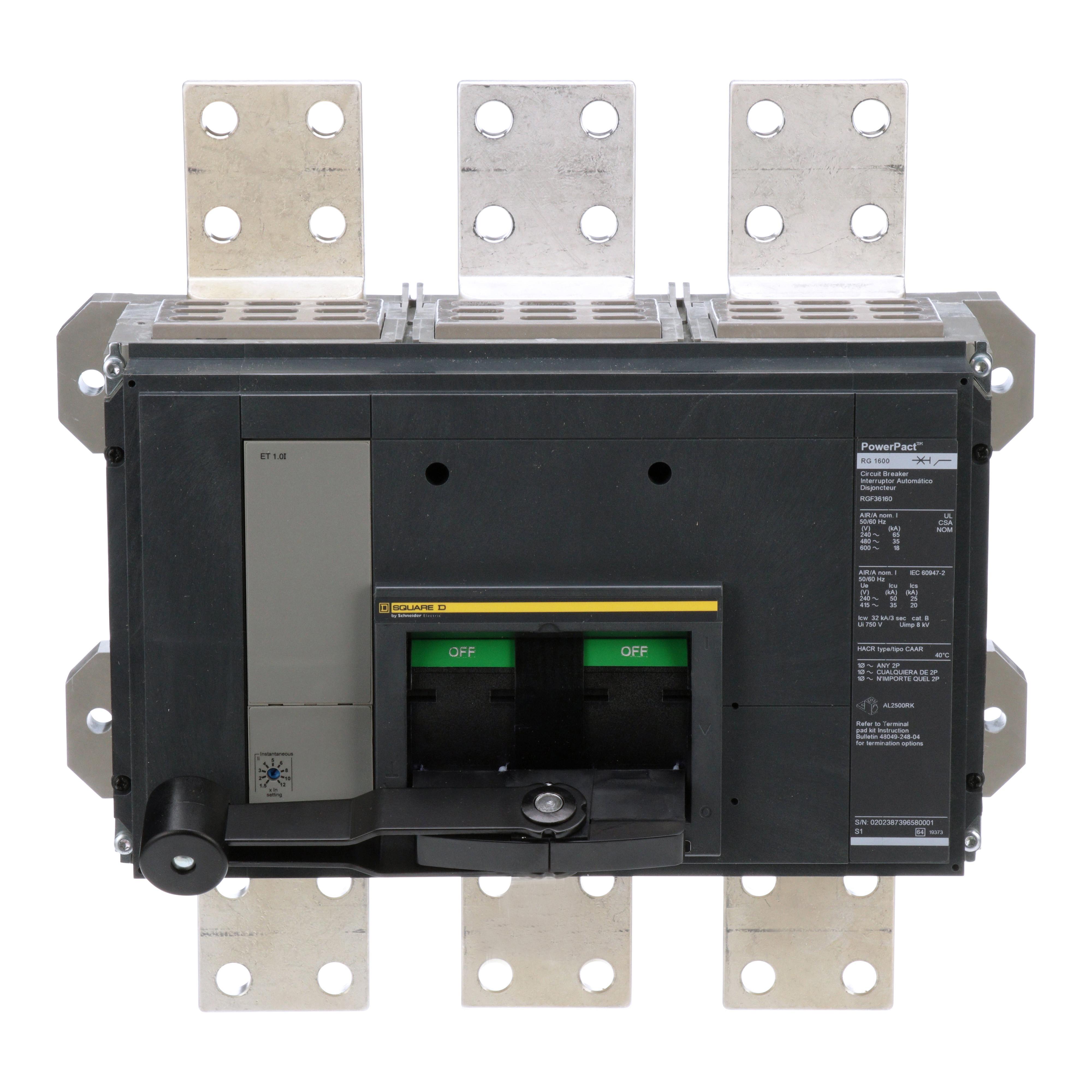 Square D™ RGF36160 Molded Case Circuit Breakers