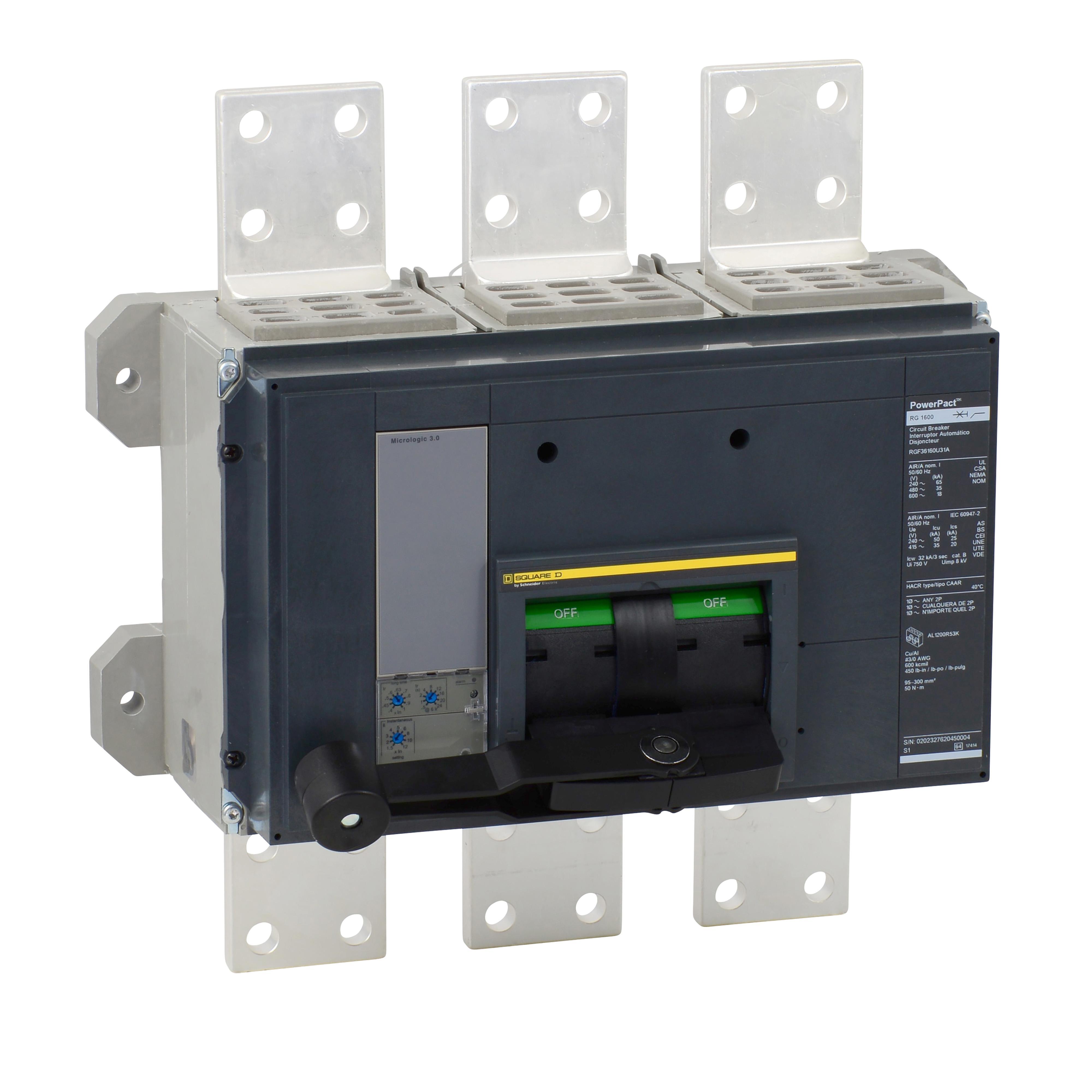 Square D™ RGF36160CU31A Molded Case Circuit Breakers