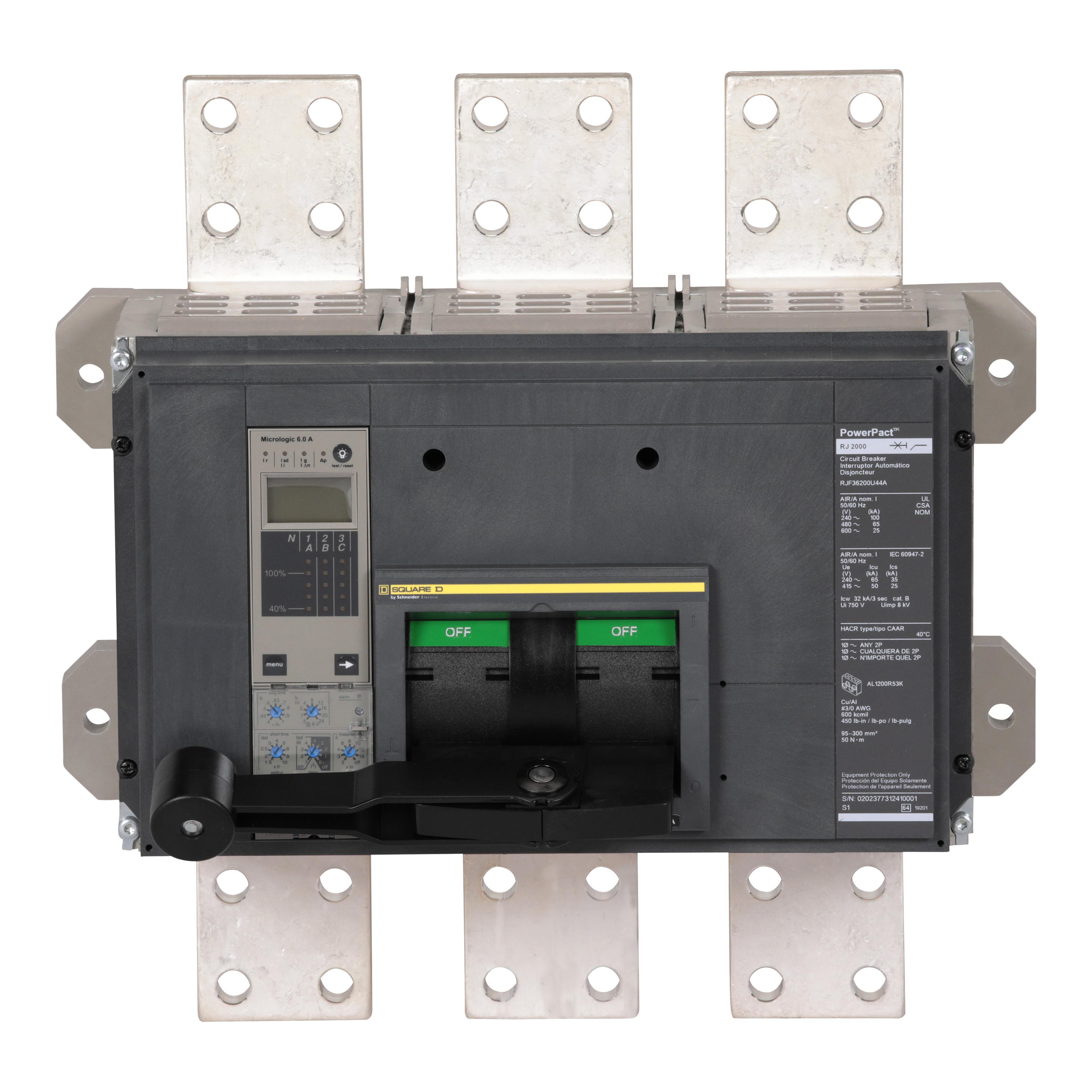 Square D™ RJF36200U44A Molded Case Circuit Breakers
