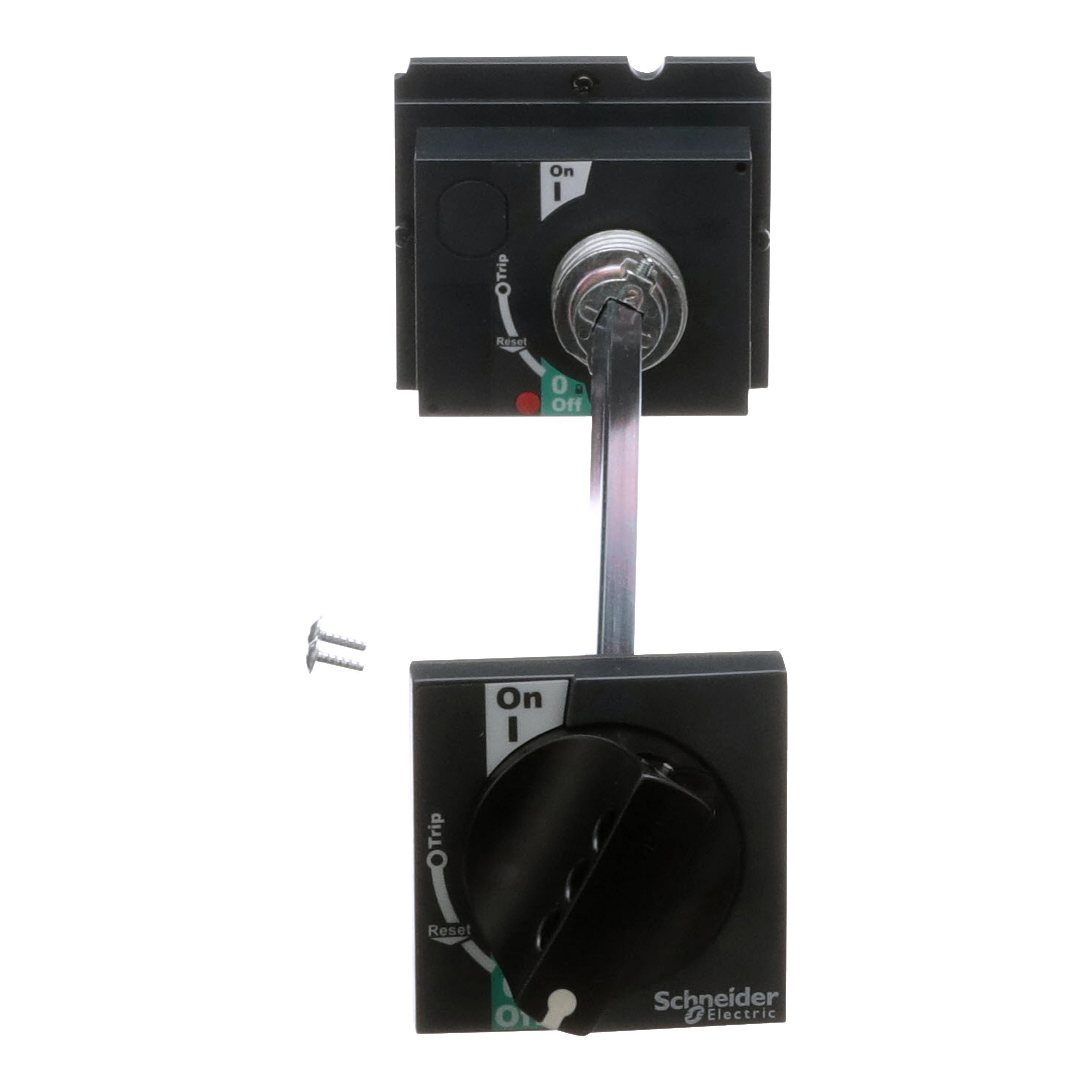 Square D™ S29338 Door Mount Standard Rotary Handle, For Use With H, J Frame Circuit Breaker, Black