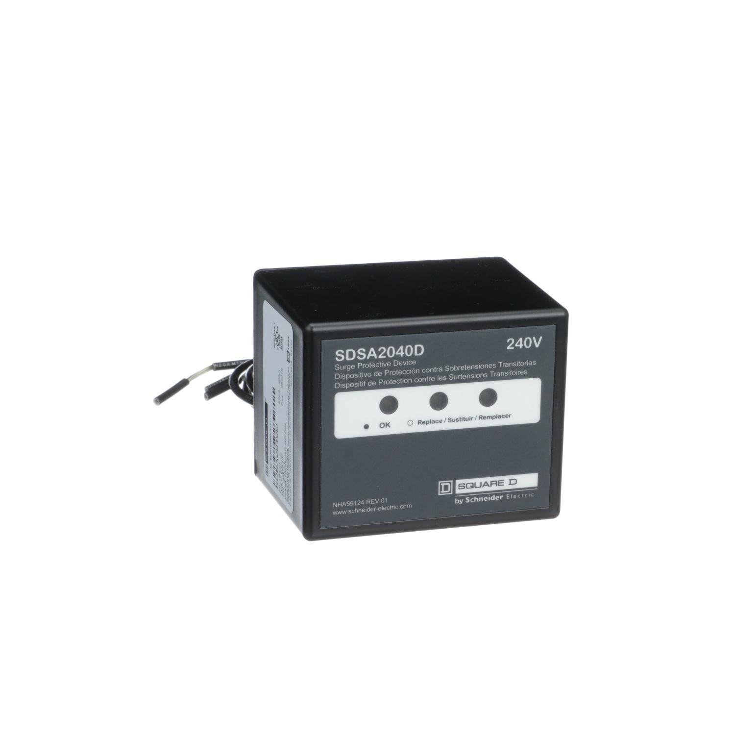 Square D™ Surgelogic™ SDSA2040D Surge Protective Device, 240 Delta V AC, 200 kA SCCR, 3 Phase
