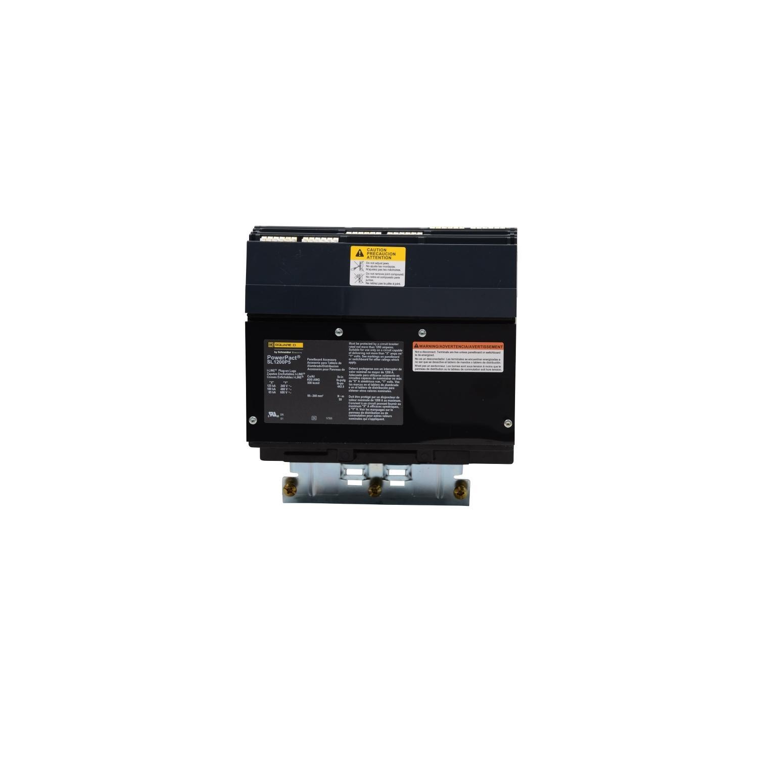 Square D™ I-Line™ SL1200P5 Sub-Feed Lug Kit, For Use With PowerPact™ M, P, R-Frame, Compact™ NS630B to NS3200 1200 A 3-Pole 3/0 AWG to 500 kcmil Circuit Breaker