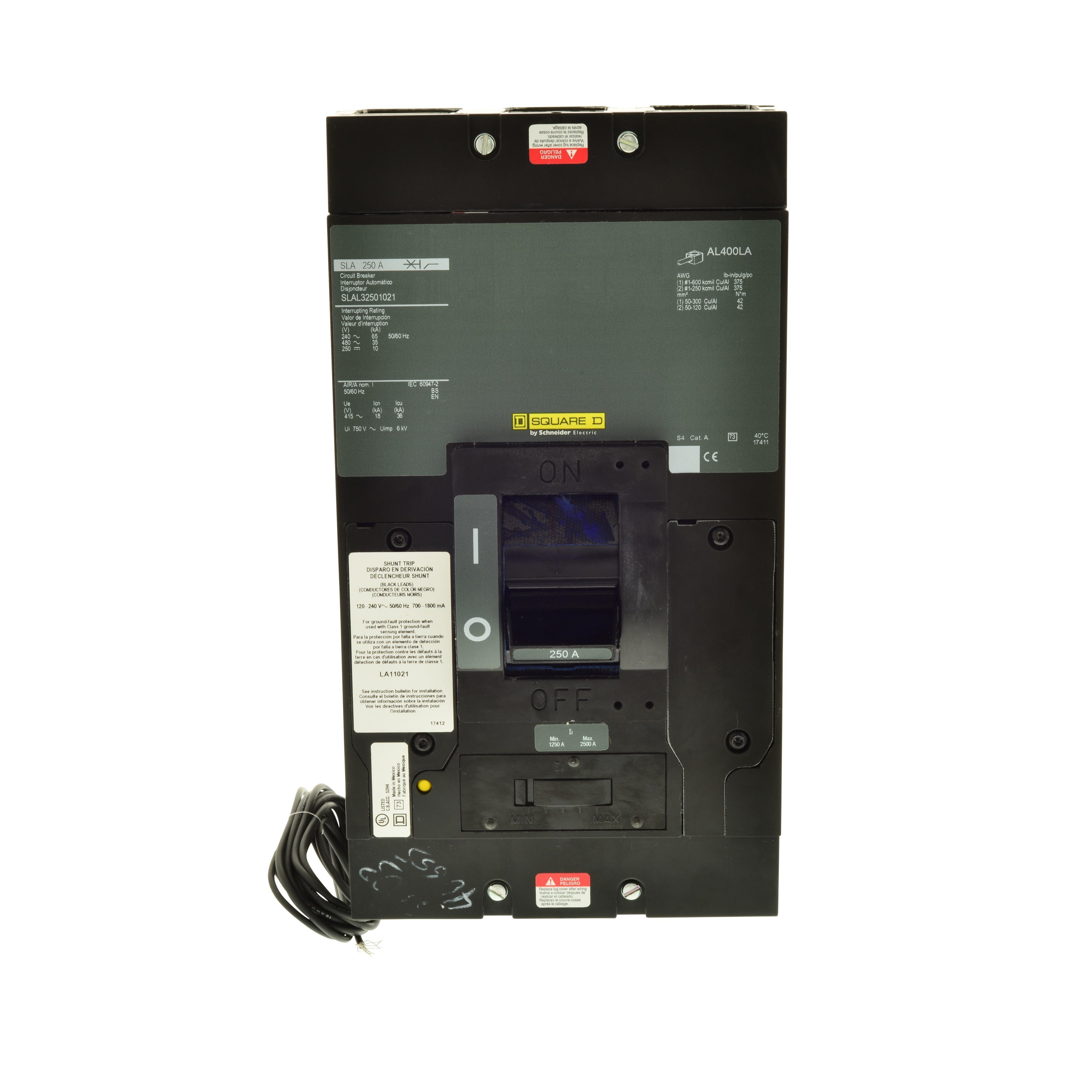 Square D™ SLAL32501021 Molded Case Circuit Breakers
