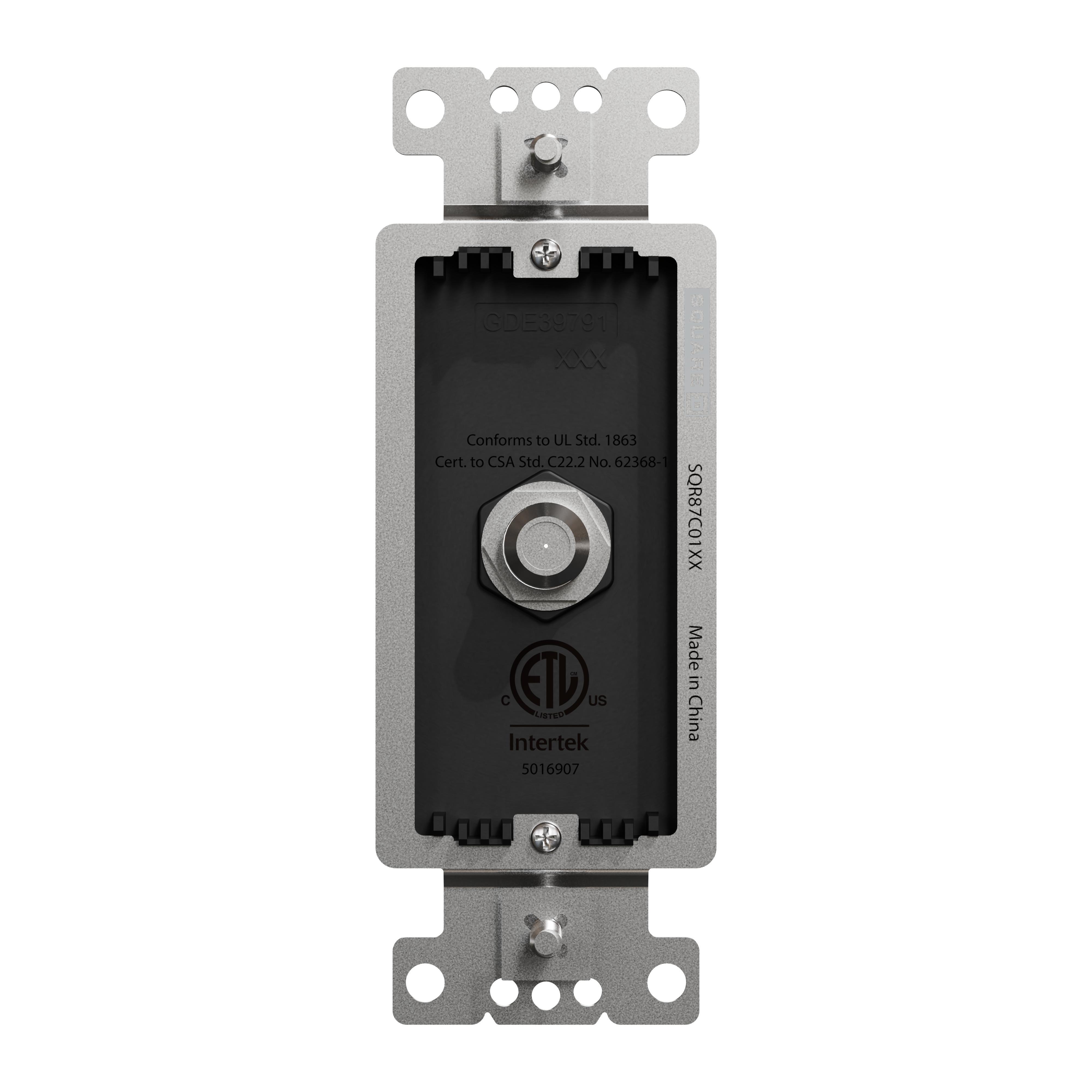 Square D™ SQR87C01BK Audio & Video Couplers