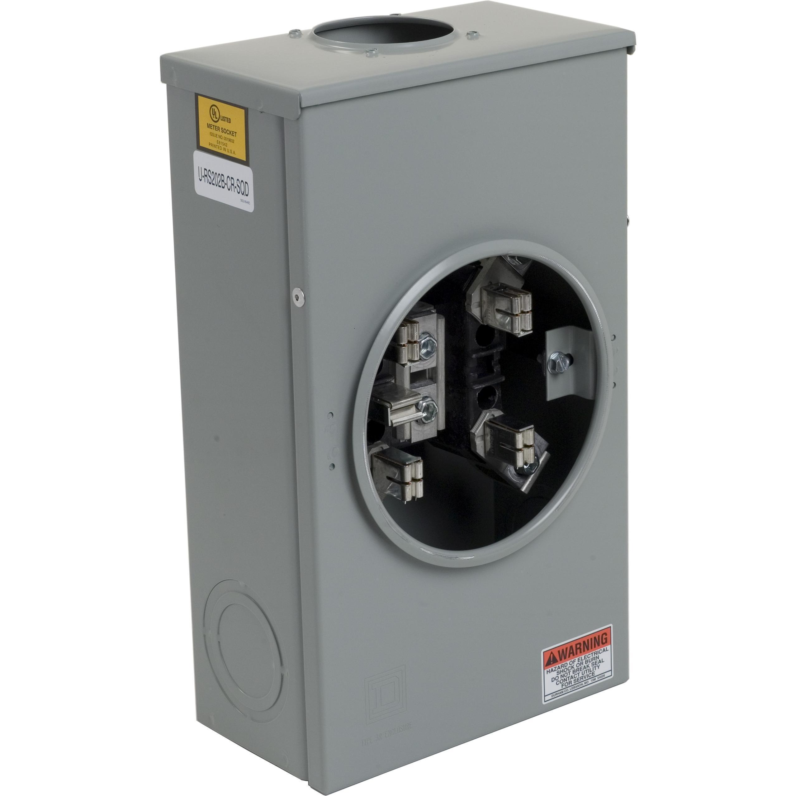 Square D™ URS202BCR Meter Sockets - Single Position