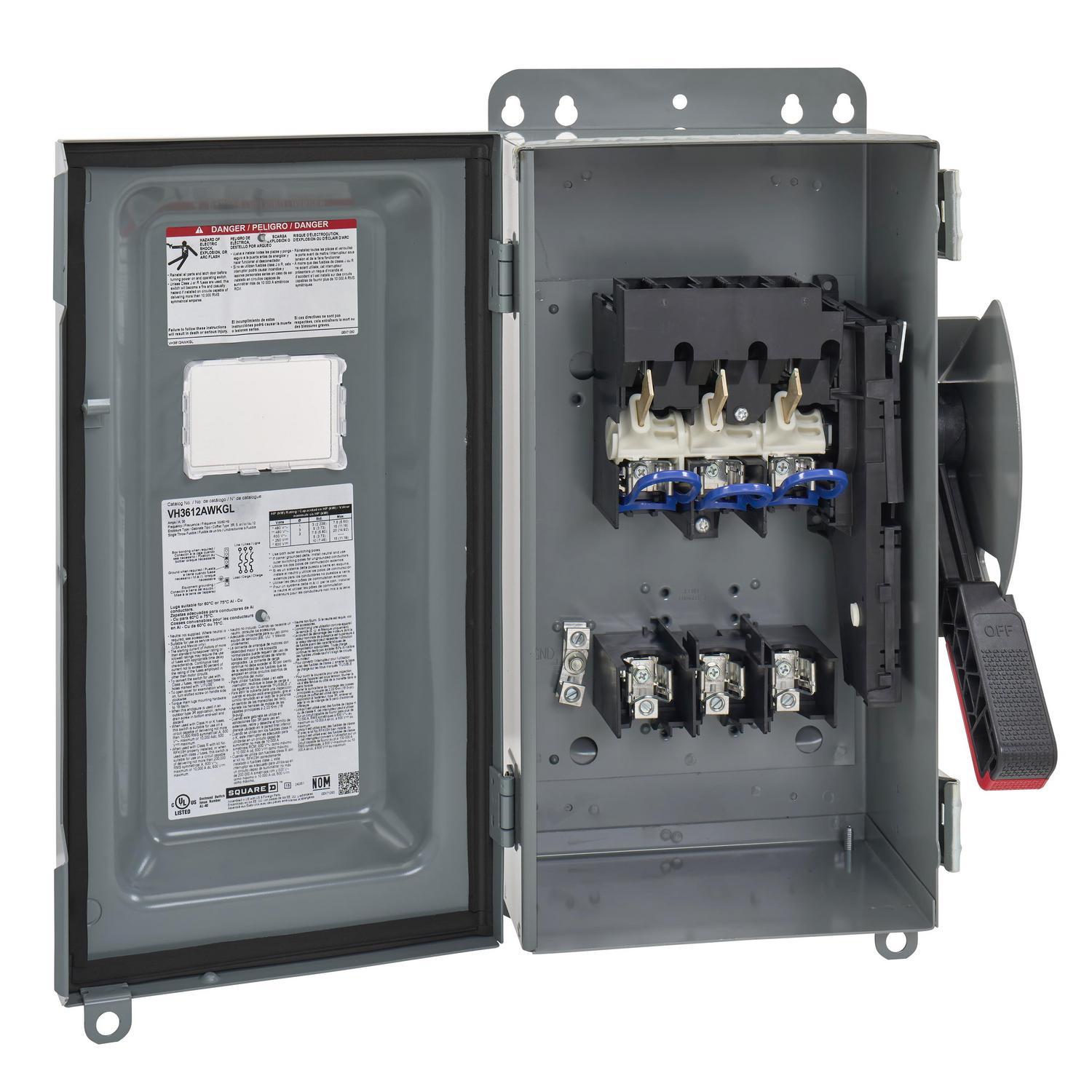 Square D™ VH3612AWKGL Heavy Duty Safety Switches