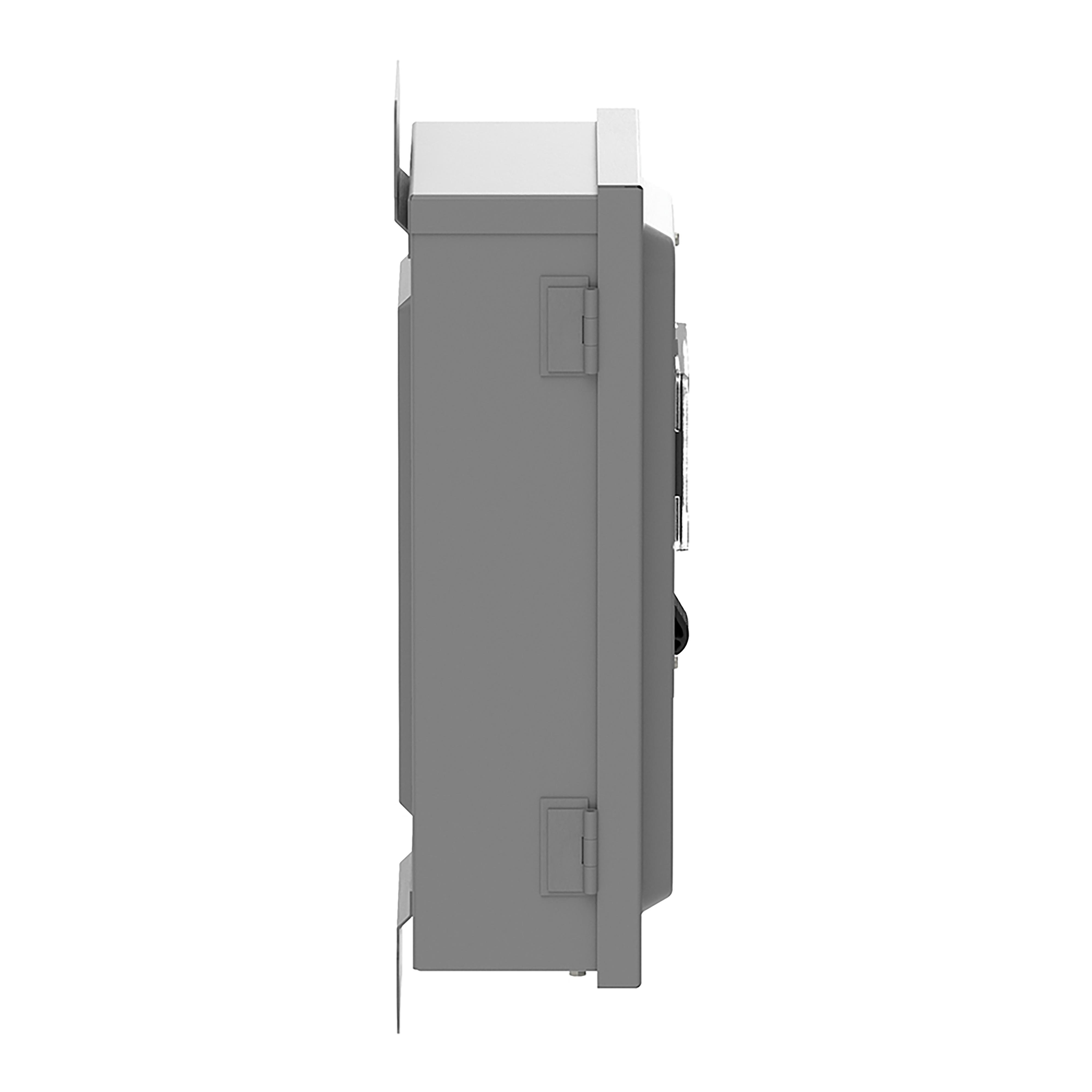 Square D™ VH361AWKGL Heavy Duty Fusible Disconnect Safety Switch, 600 V AC/600 V DC, 30 A, 5, 7.5, 15, 20 hp, 3PST Contact, 3 Poles