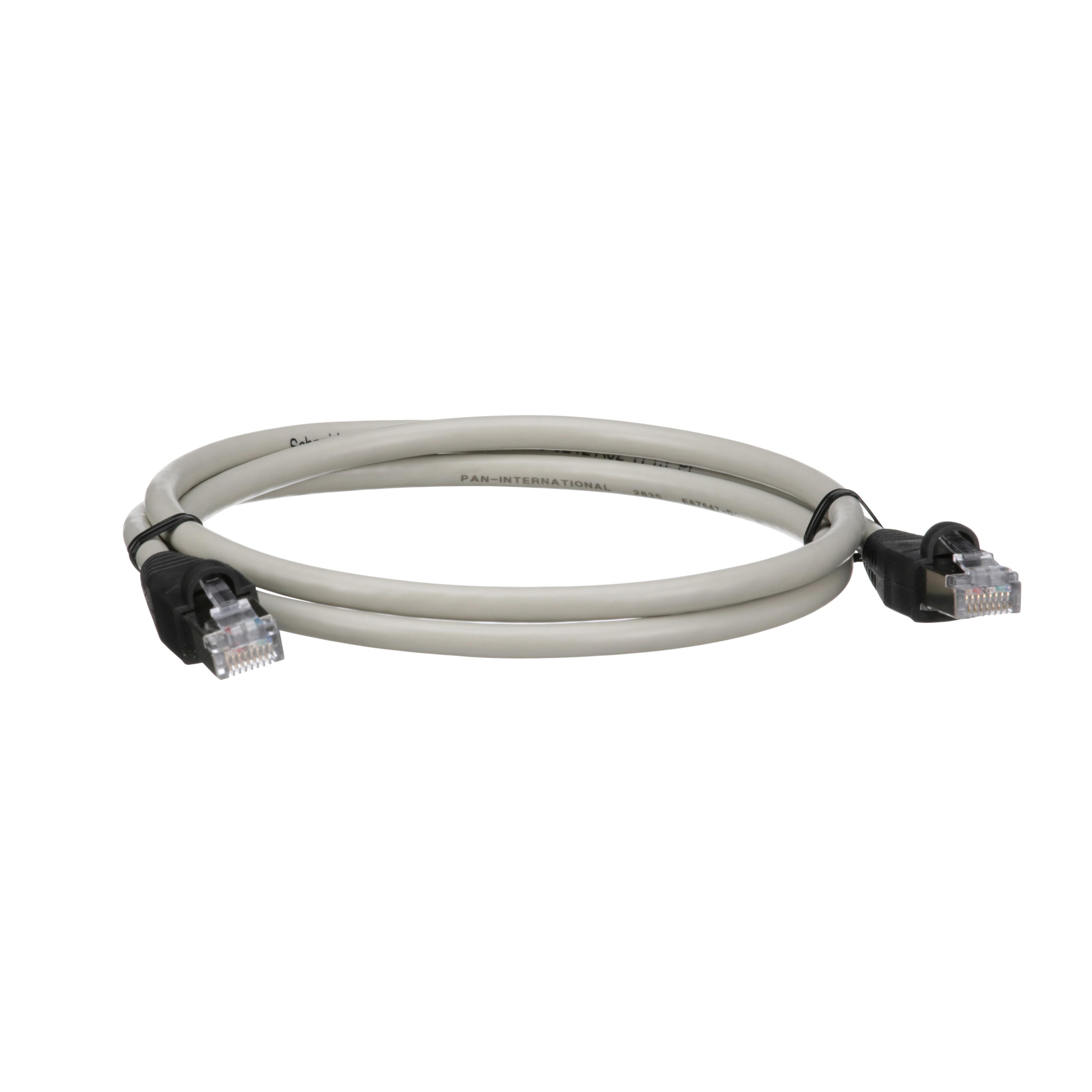 Square D™ VW3A1104R10 Altivar Remote Cable, For Use With Altivar Remote Graphic Display Terminal and Servo Drive, (2) RJ45 Male