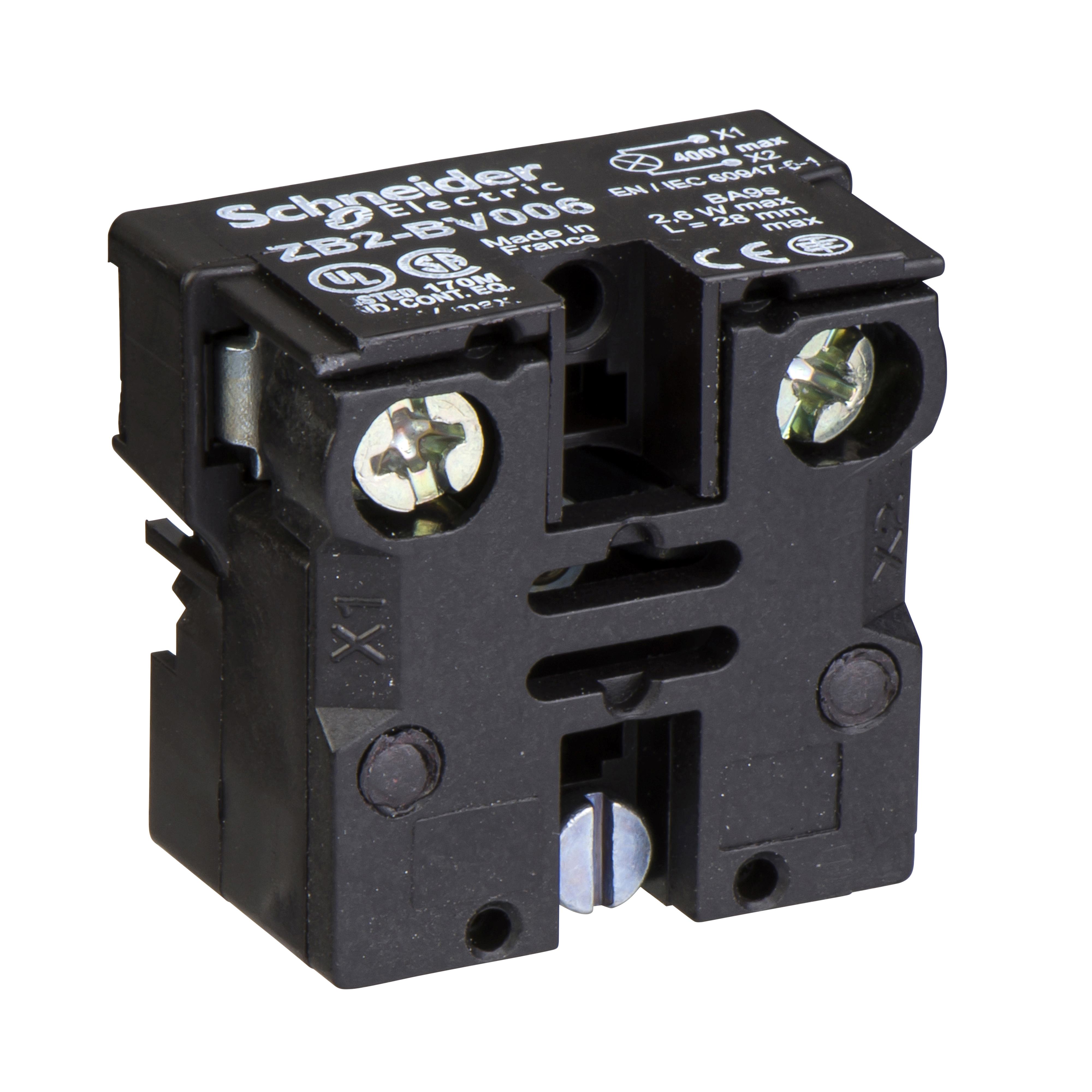 Square D™ Harmony™ ZB2BV006 Mounting Base, For Use With Harmony® XAC Series Multi-button Pendant Control Station, 400 V AC Voltage Rating, Polypropylene