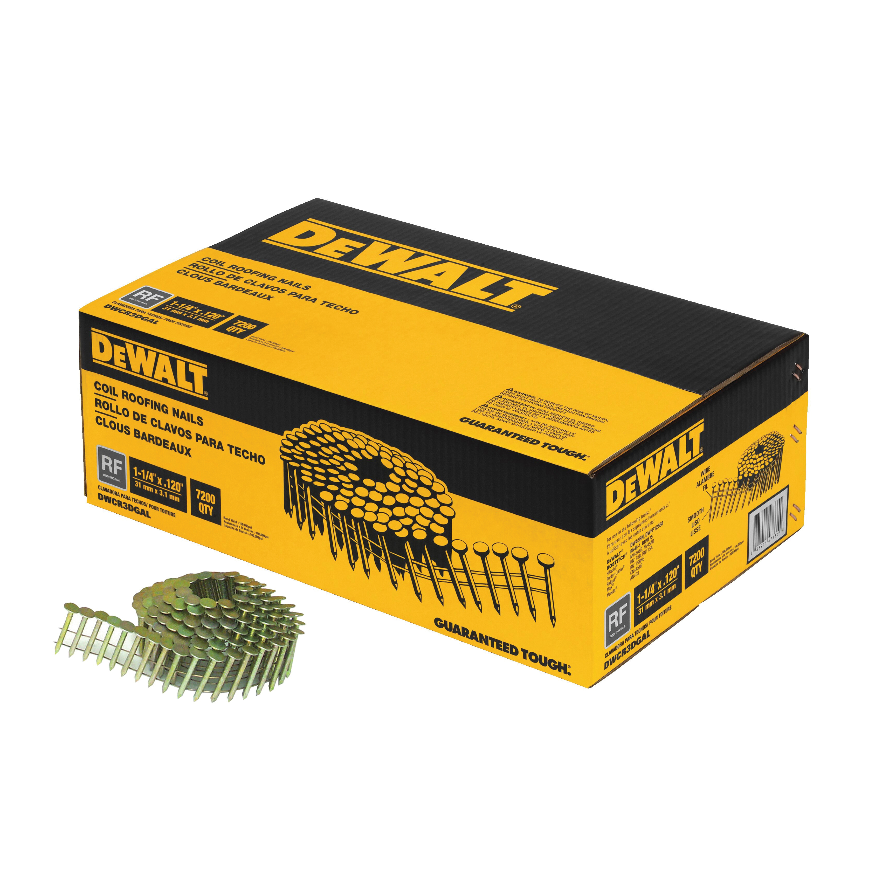 DeWALT® DWCR3DGAL Roofing Nails